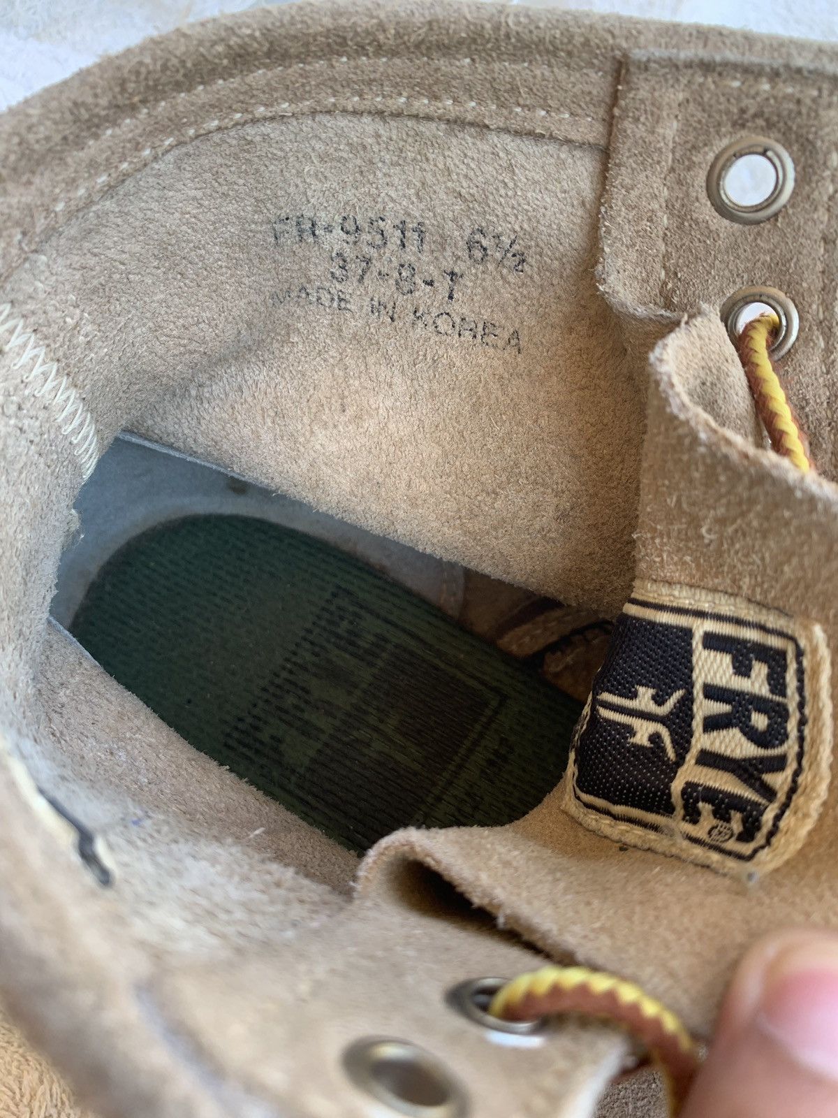 Frye × Japanese Brand Vintage Military FRYE Suede Leather Combat Boots Size US 6.5 / EU 39-40 - 14 Thumbnail