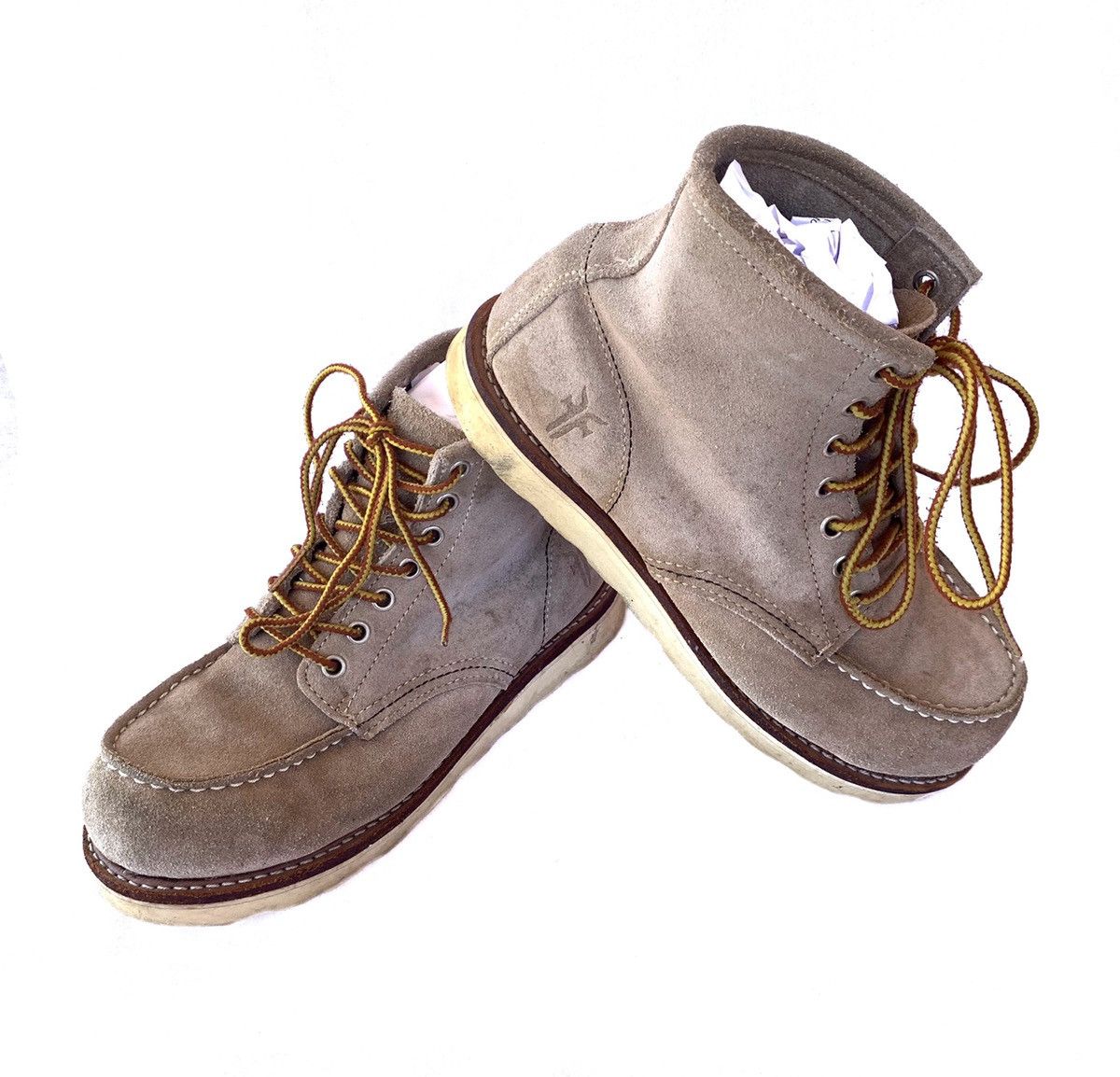 Frye × Japanese Brand Vintage Military FRYE Suede Leather Combat Boots Size US 6.5 / EU 39-40 - 6 Thumbnail