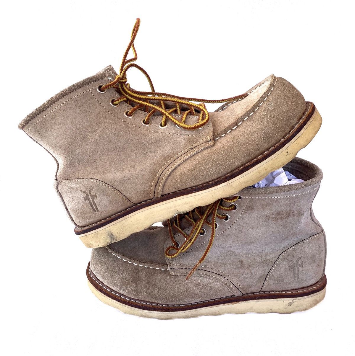 Frye × Japanese Brand Vintage Military FRYE Suede Leather Combat Boots Size US 6.5 / EU 39-40 - 4 Thumbnail