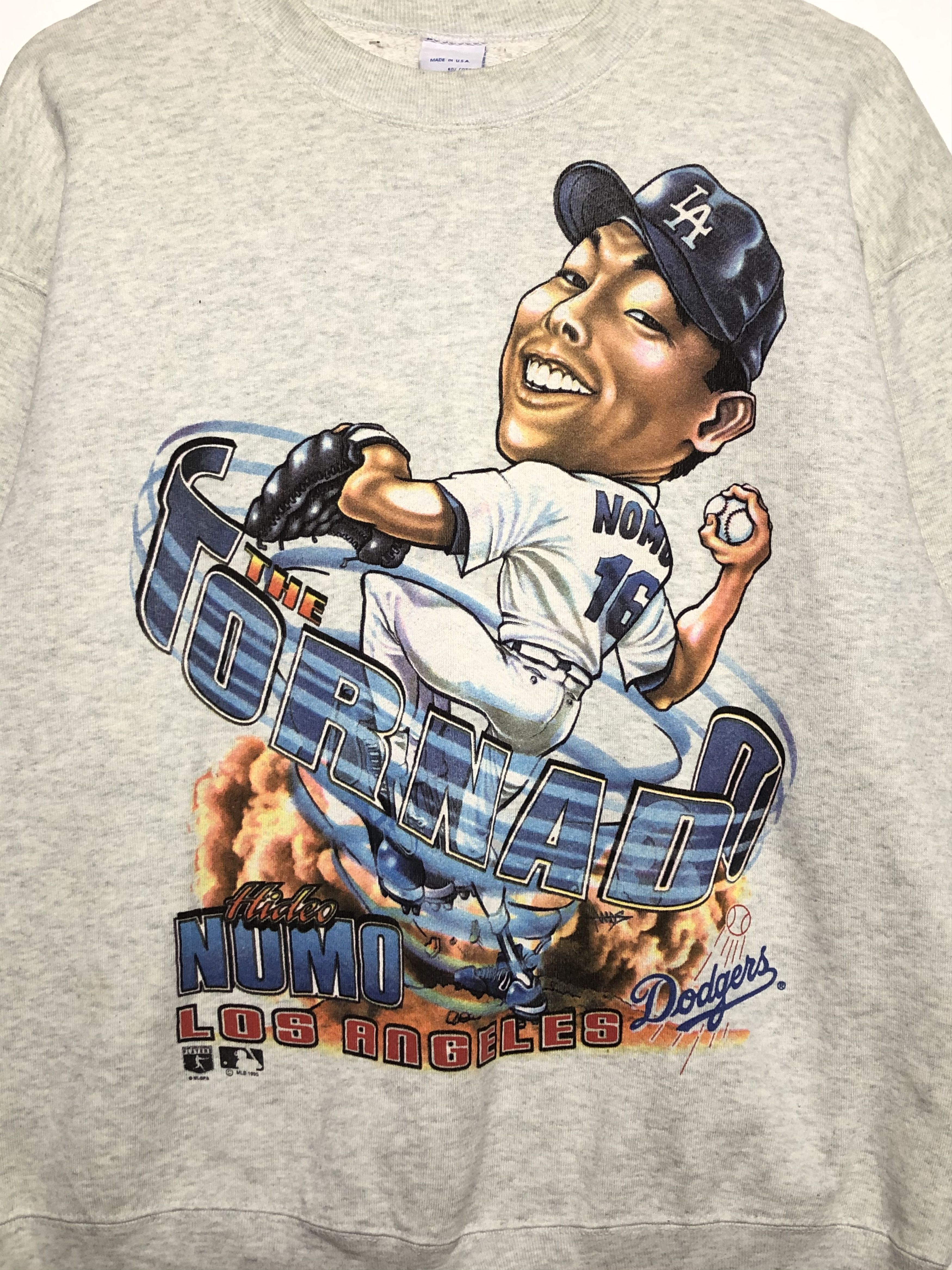 MLB VINTAGE 1995 RARE HIDEO NOMO L.A. DODGERS SWEATSHIRT Size US L / EU 52-54 / 3 - 4 Thumbnail