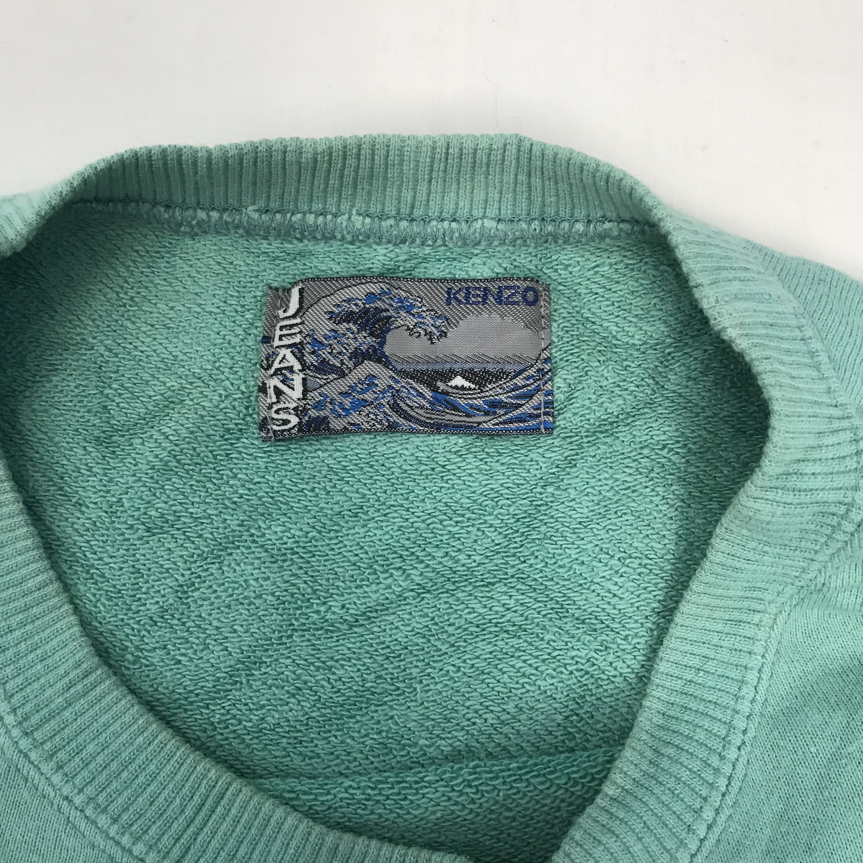 Japanese Brand × Kenzo Kenzo Jeans Big Logo Jumper Nice Design Size US XL / EU 56 / 4 - 7 Thumbnail