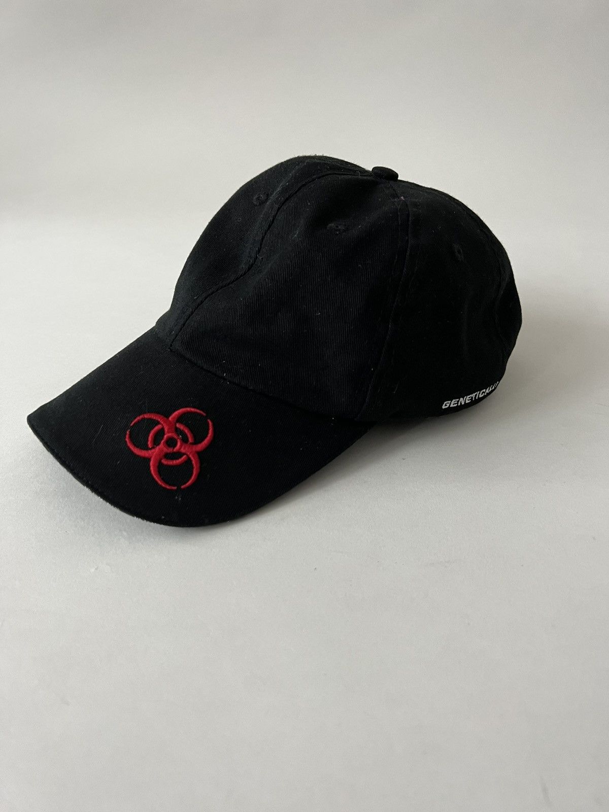 image of Vetements Gmo Hat in Black, Men's
