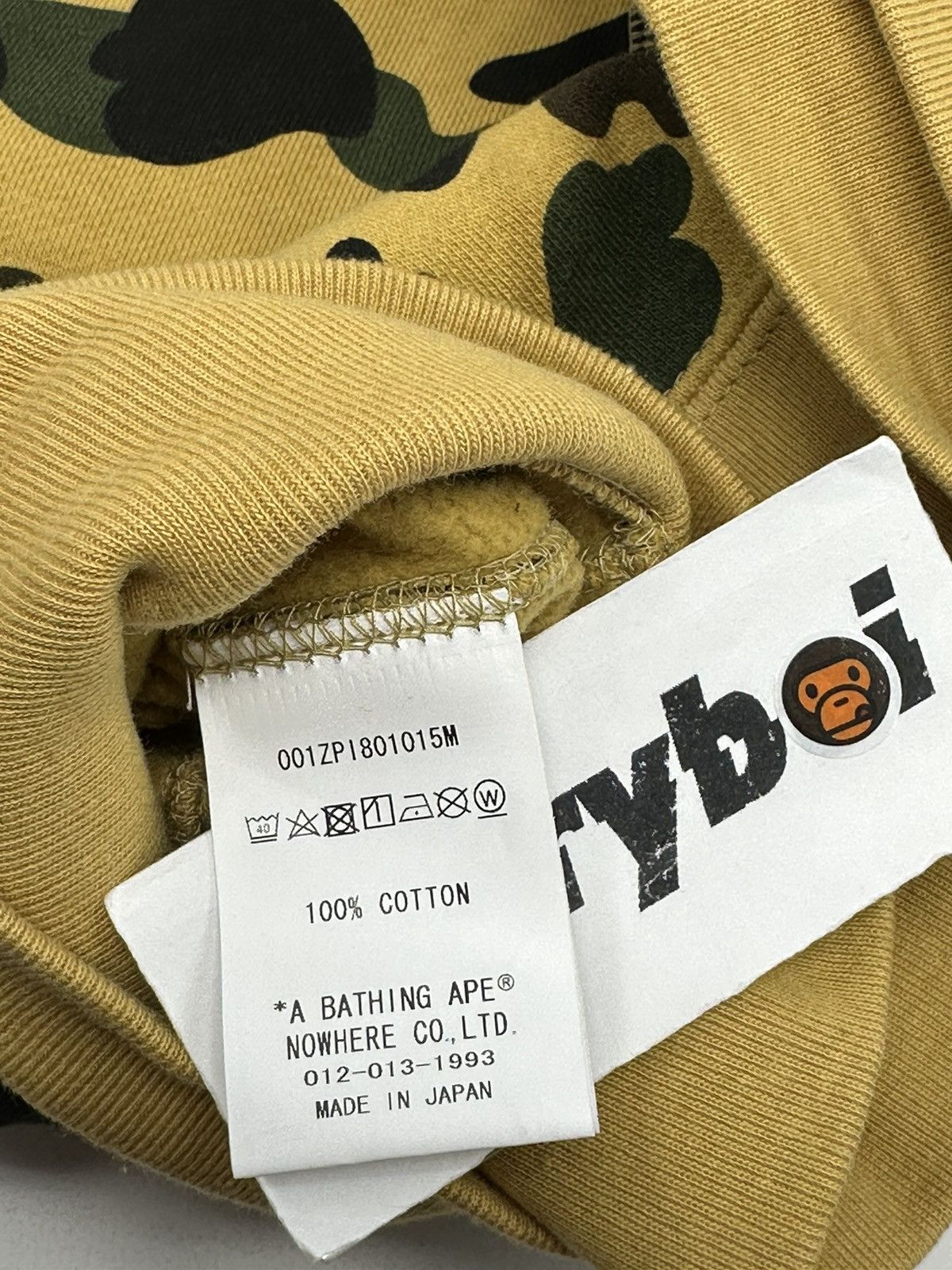 Bape BAPE 1st Camo PONR Shark Full Zip Hoodie Yellow Size US M / EU 48-50 / 2 - 7 Thumbnail