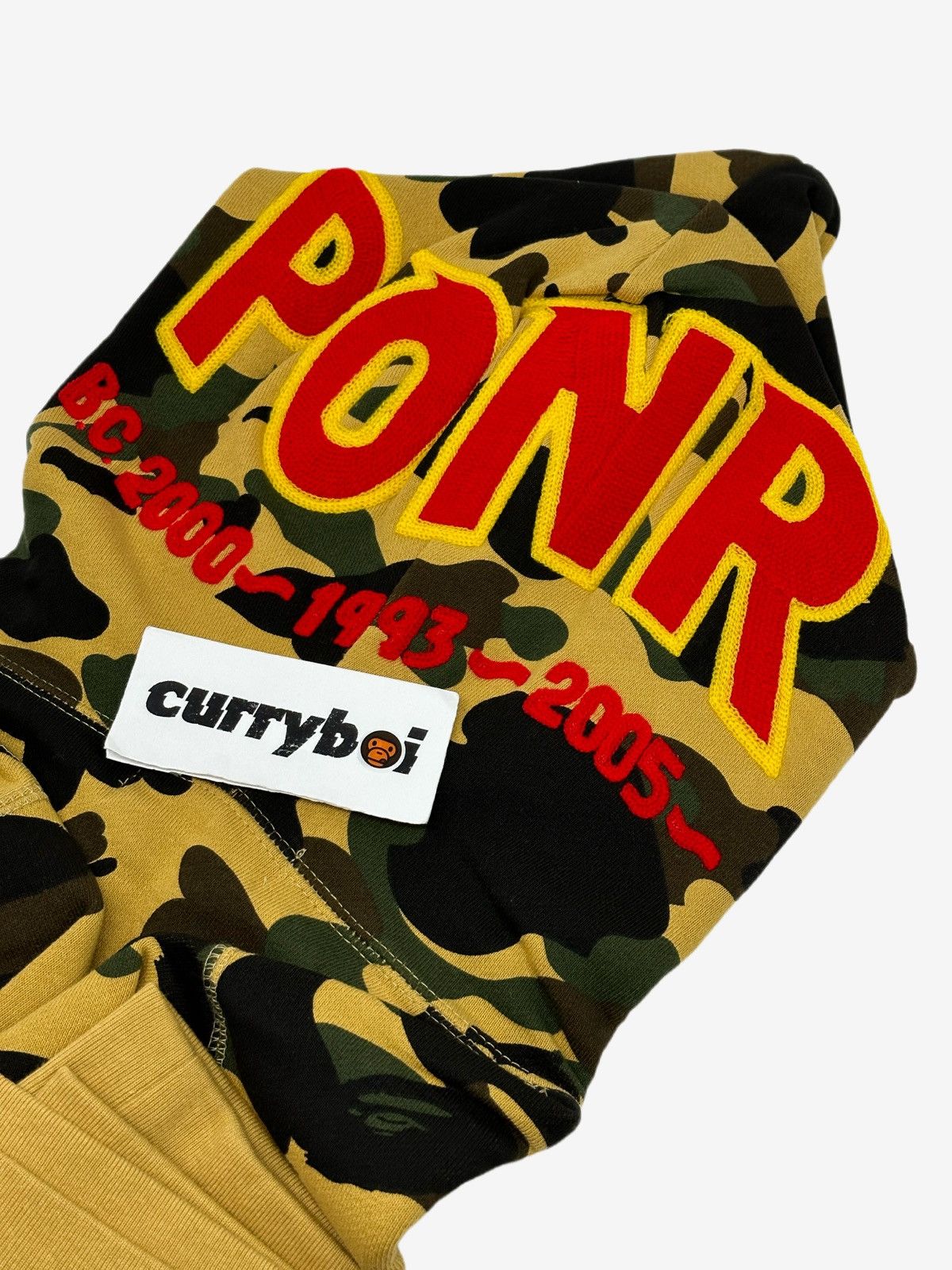 Bape BAPE 1st Camo PONR Shark Full Zip Hoodie Yellow Size US M / EU 48-50 / 2 - 5 Thumbnail