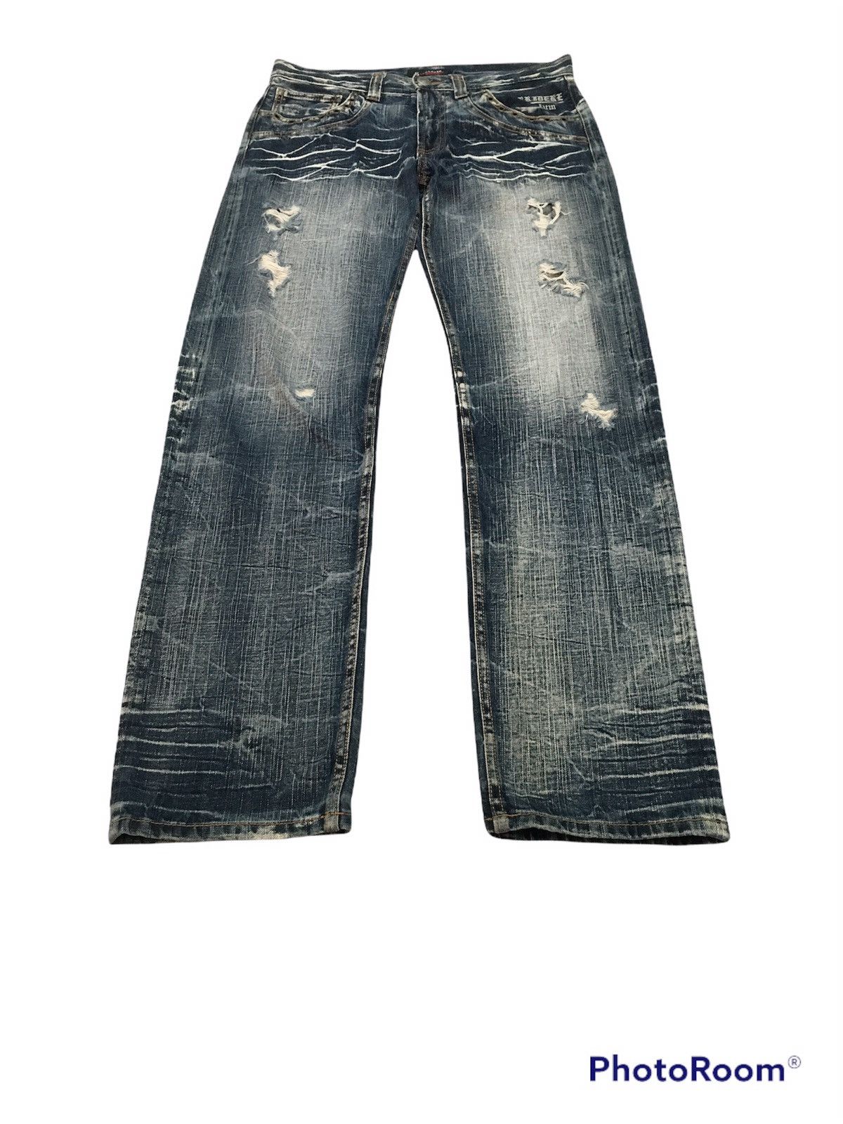 Japanese Brand 🔥SICK🔥Sorridere HardCore Distressed Ripped Denim Pants Size US 32 / EU 48 - 3 Thumbnail