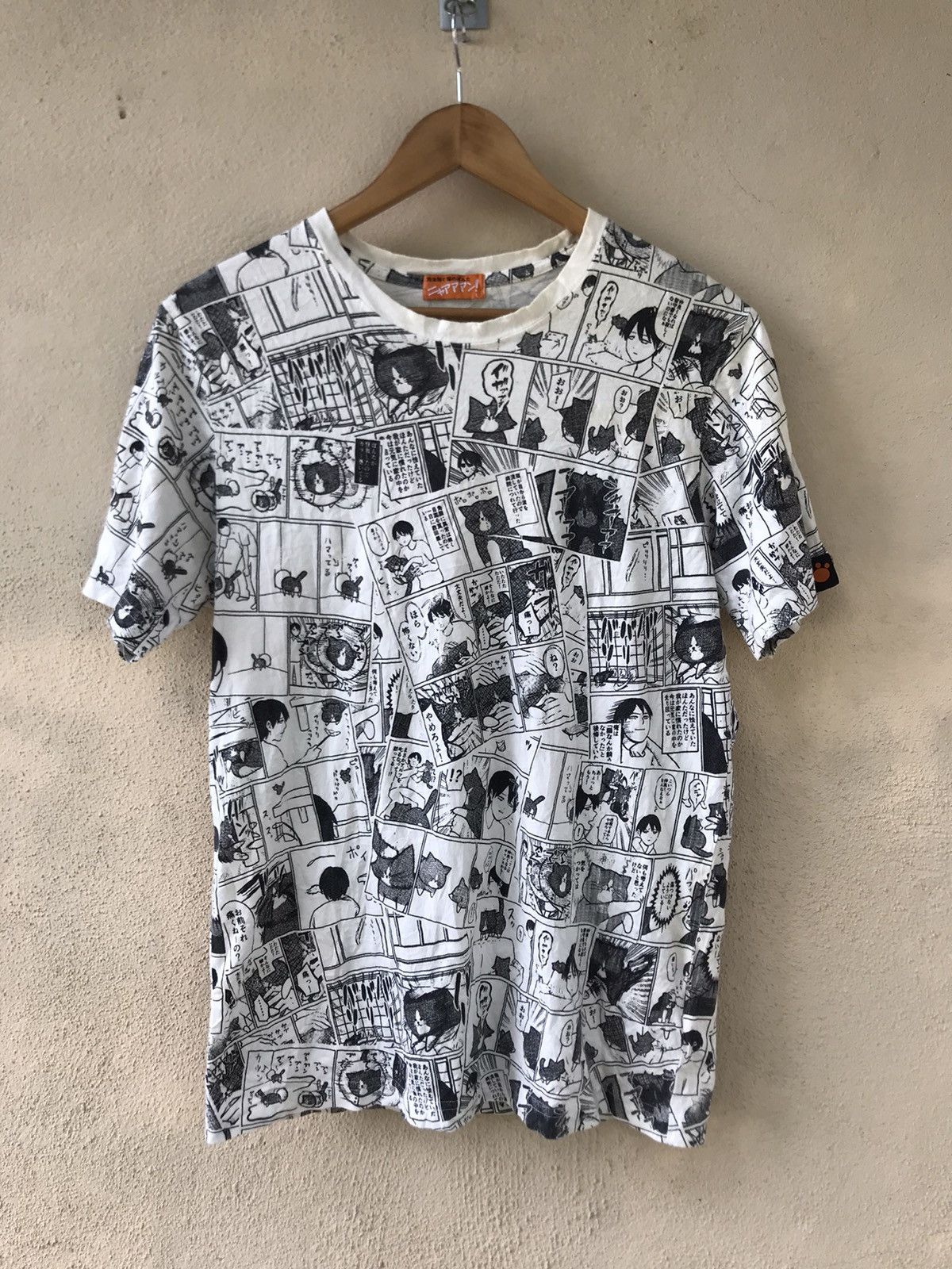 Anime Vintage Anime Takeshi Konoike And The Cat Full Print Tshirt Size US M / EU 48-50 / 2 - 1 Thumbnail