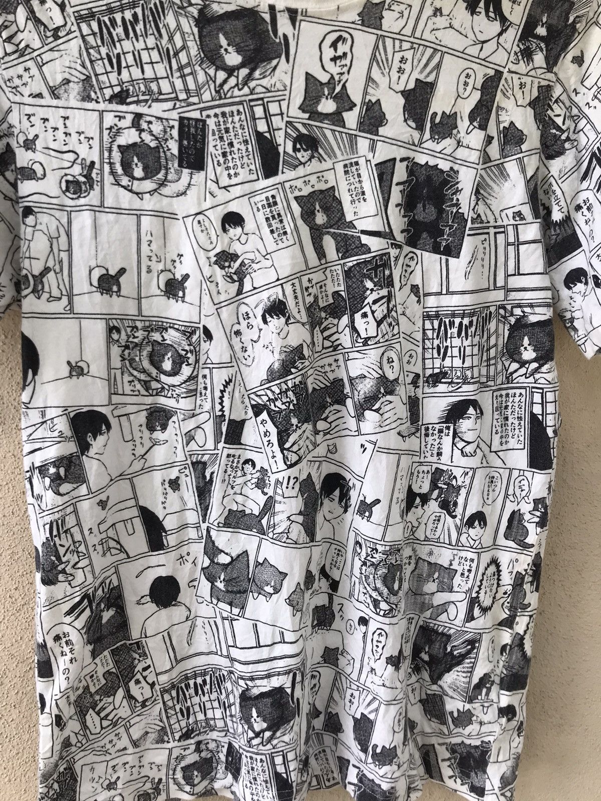 Anime Vintage Anime Takeshi Konoike And The Cat Full Print Tshirt Size US M / EU 48-50 / 2 - 3 Thumbnail