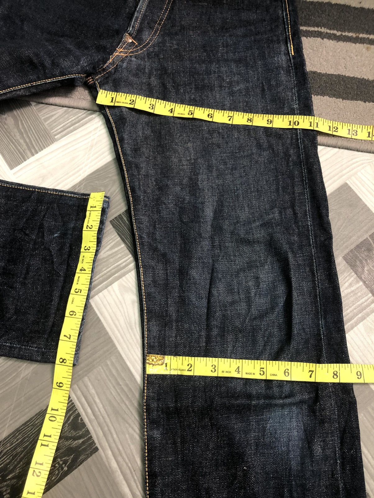 Evisu × Vintage RARE🔥TRUE VINTAGE EVIS/EVISU FIRST MODEL SELVEDGE DENIM Size US 29 - 12 Thumbnail