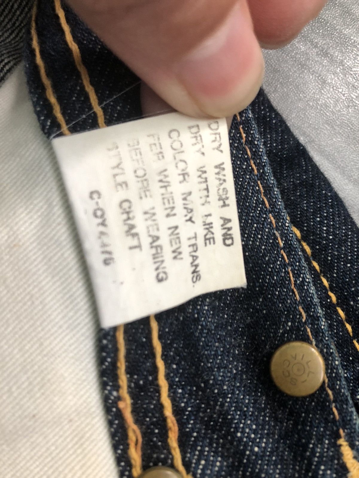 Evisu × Vintage RARE🔥TRUE VINTAGE EVIS/EVISU FIRST MODEL SELVEDGE DENIM Size US 29 - 7 Thumbnail