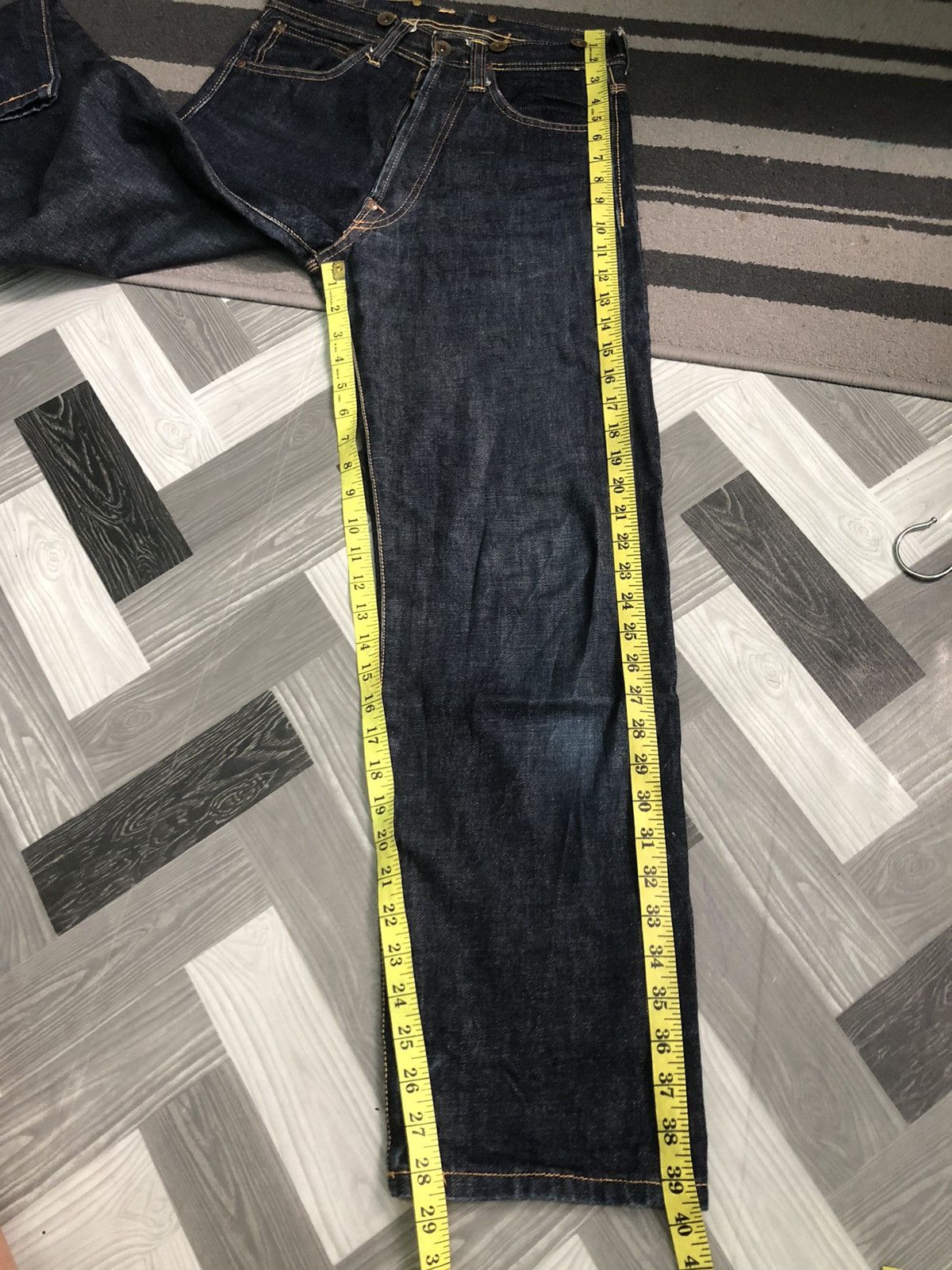 Evisu × Vintage RARE🔥TRUE VINTAGE EVIS/EVISU FIRST MODEL SELVEDGE DENIM Size US 29 - 11 Thumbnail