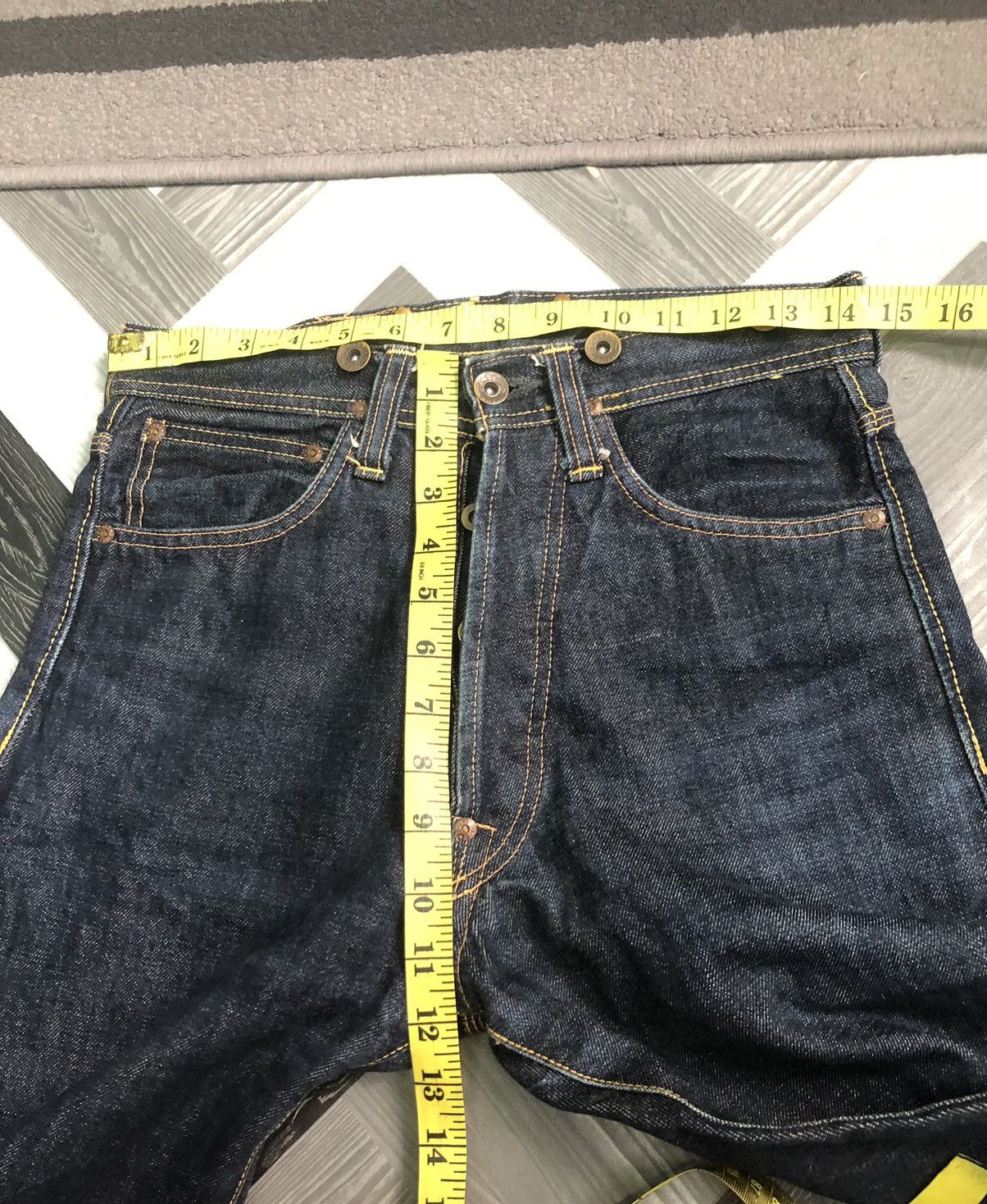 Evisu × Vintage RARE🔥TRUE VINTAGE EVIS/EVISU FIRST MODEL SELVEDGE DENIM Size US 29 - 10 Thumbnail