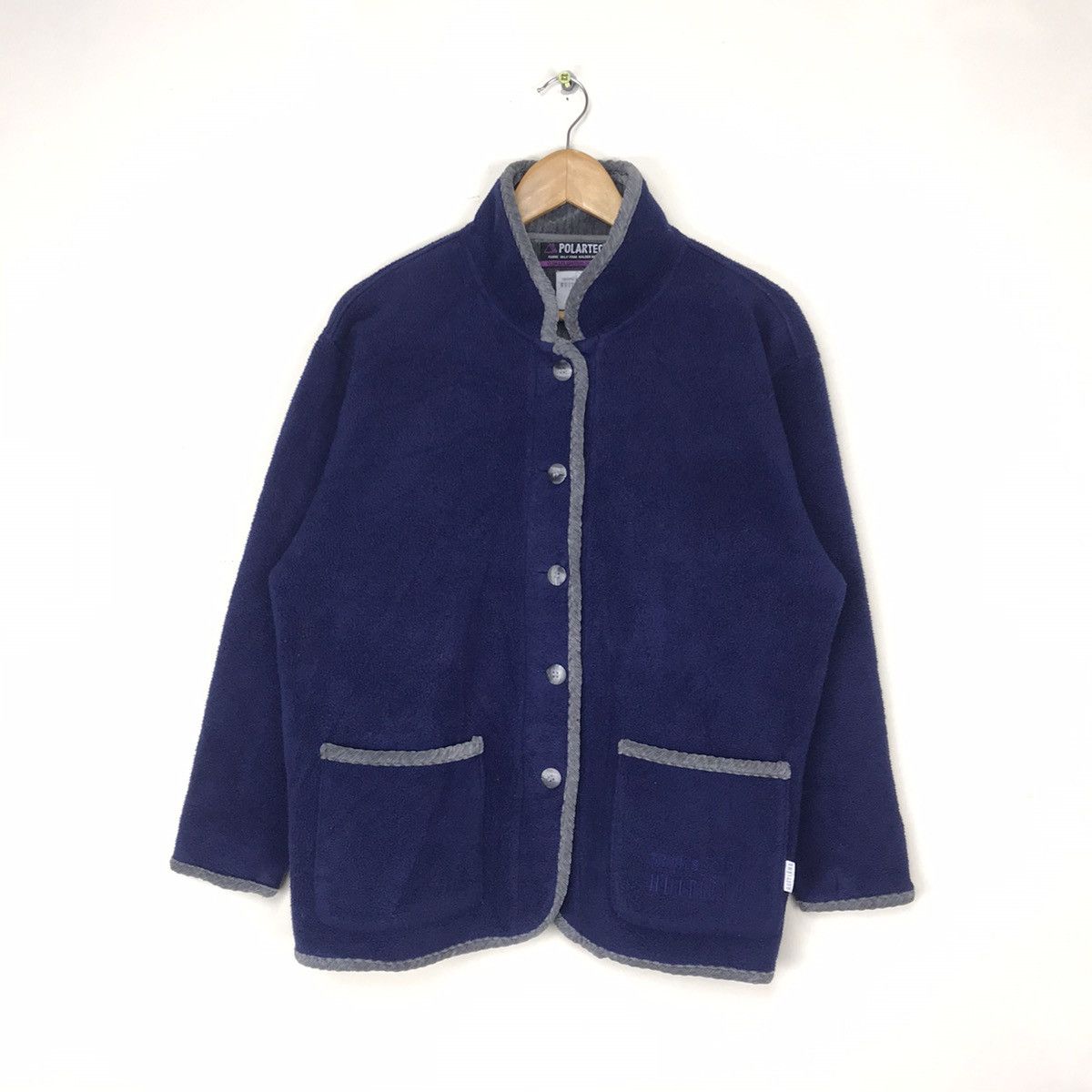 HUITiEME 8e japanese brand fleece buttom up twin pocket