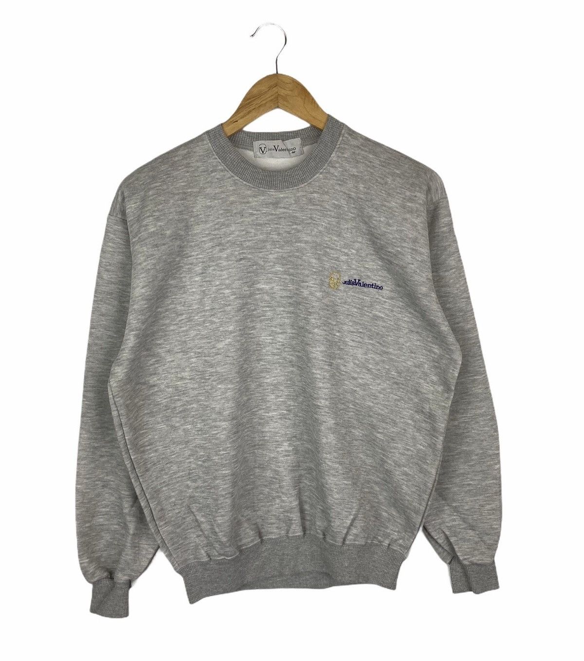 Valentino × Vintage VINTAGE JULIA VALENTINO SMALL LOGO SWEATSHIRT PULLOVER Size US M / EU 48-50 / 2 - 1 Thumbnail