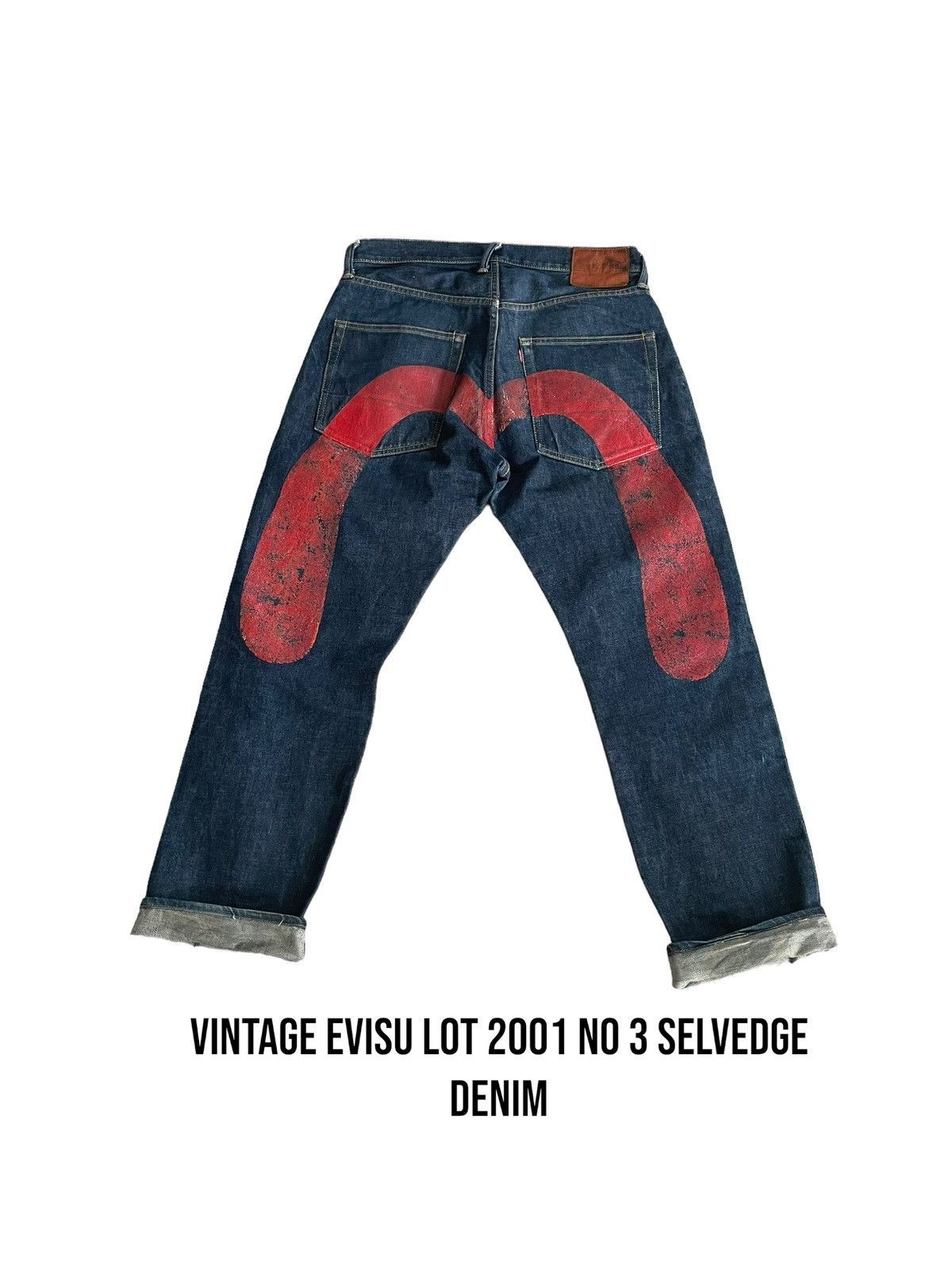 image of Evisu Lot 2001 No 3 Daicock Selvedge Denim in Blue, Men's (Size 31)