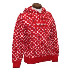 louis vuitton supreme hoodie black