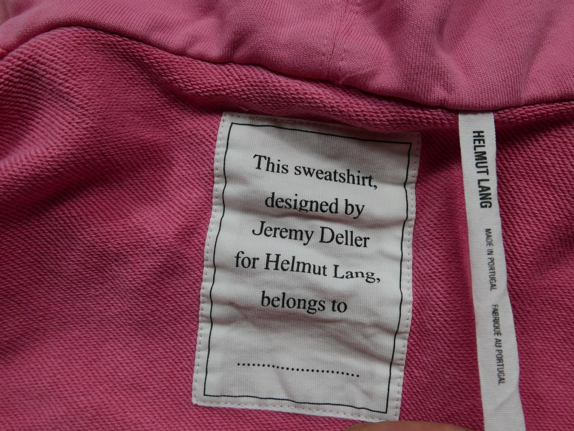 Helmut Lang Helmut Lang Hoodie Reversible Pink Jeremy Deller RARE M Size US M / EU 48-50 / 2 - 3 Thumbnail