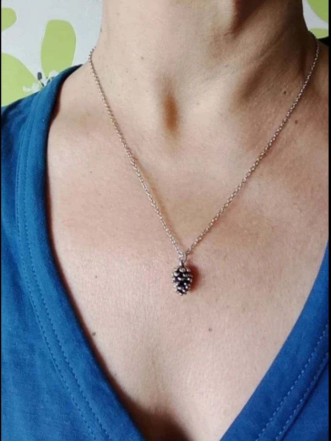 Jewelry Pine Nut Plant Pendant Necklace Size ONE SIZE - 2 Thumbnail