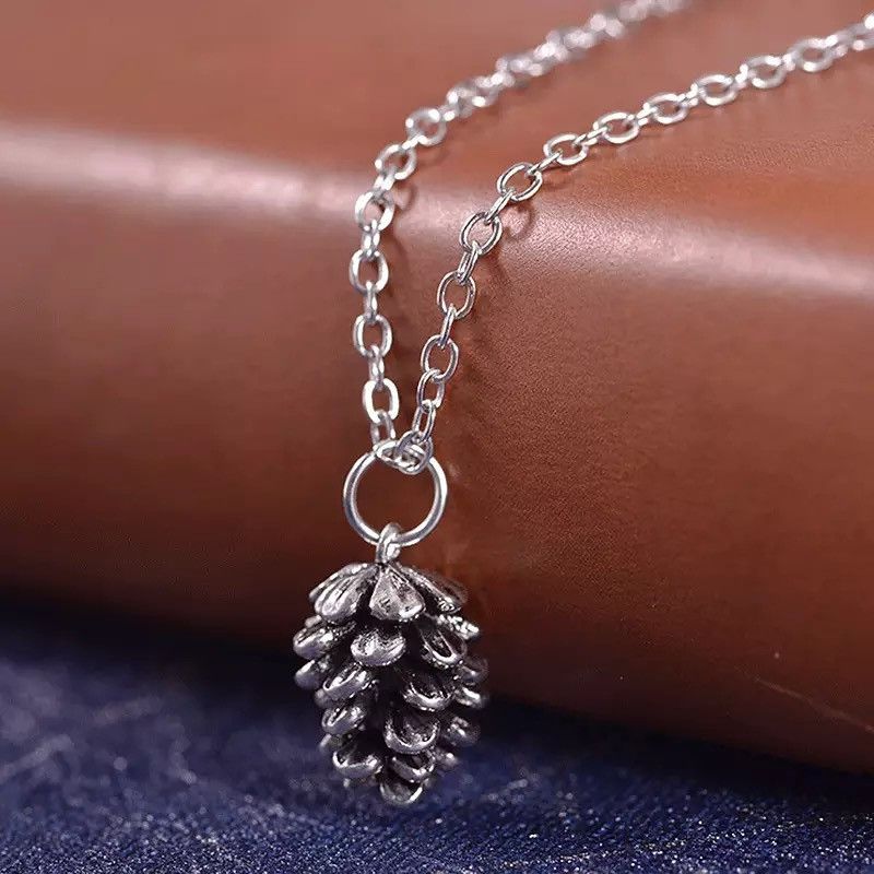 Jewelry Pine Nut Plant Pendant Necklace Size ONE SIZE - 1 Thumbnail