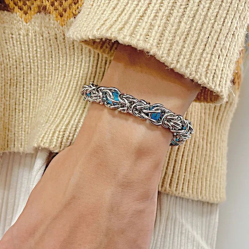 Jewelry Blue Resin Stone Bracelet Size ONE SIZE - 2 Thumbnail