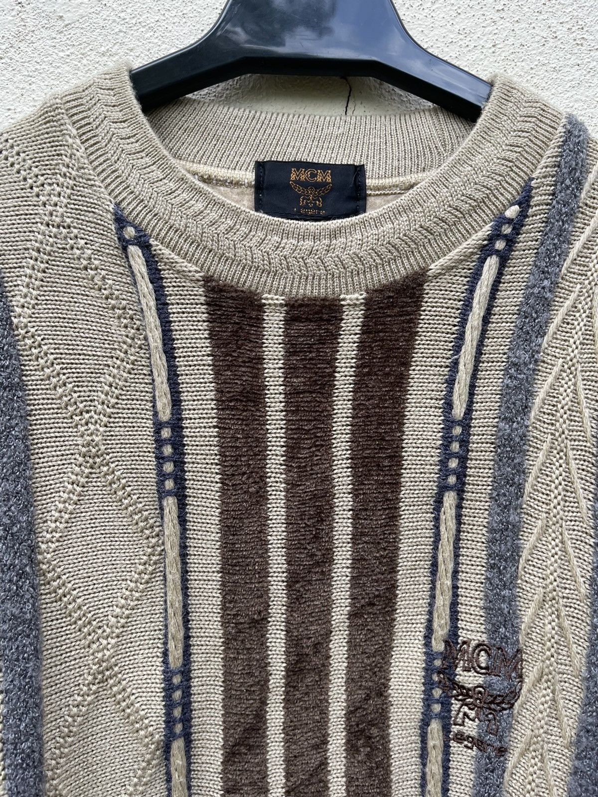 MCM Vintage MCM Legere Iconic Sweatshirt Stripes Size US S / EU 44-46 / 1 - 2 Thumbnail