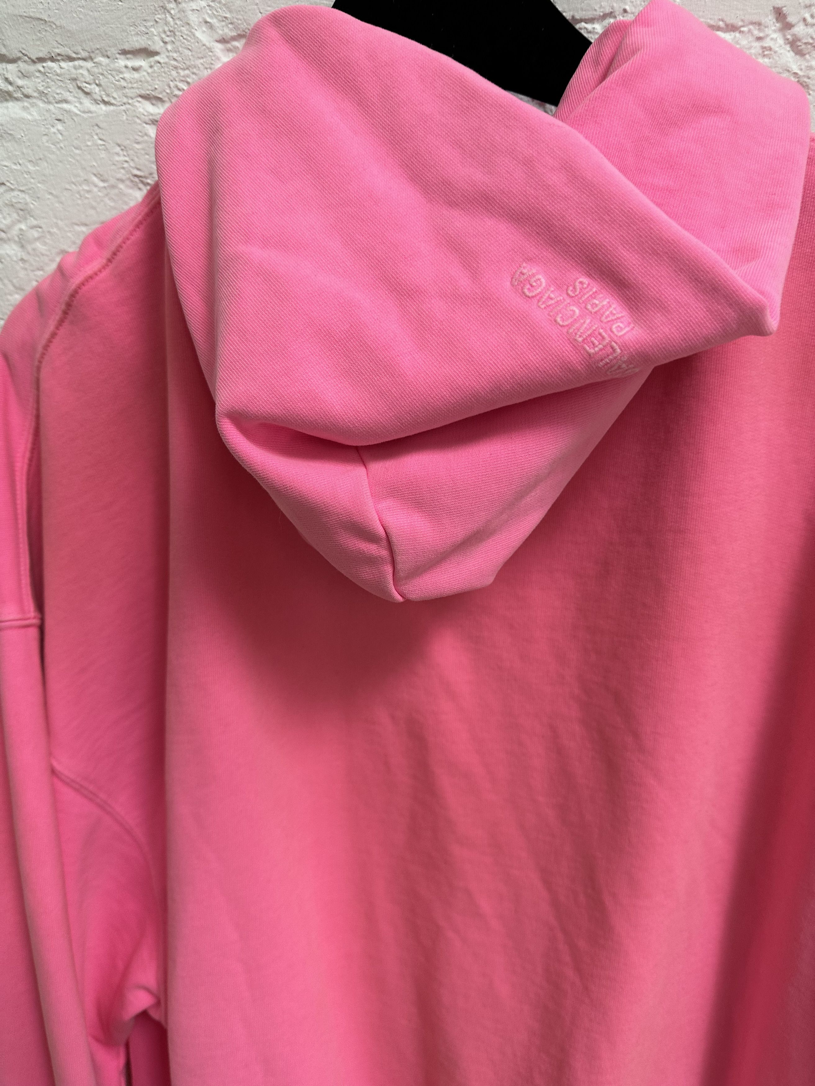 Balenciaga Balenciaga Pink Faded Hoodie Size L Size US L / EU 52-54 / 3 - 9 Thumbnail