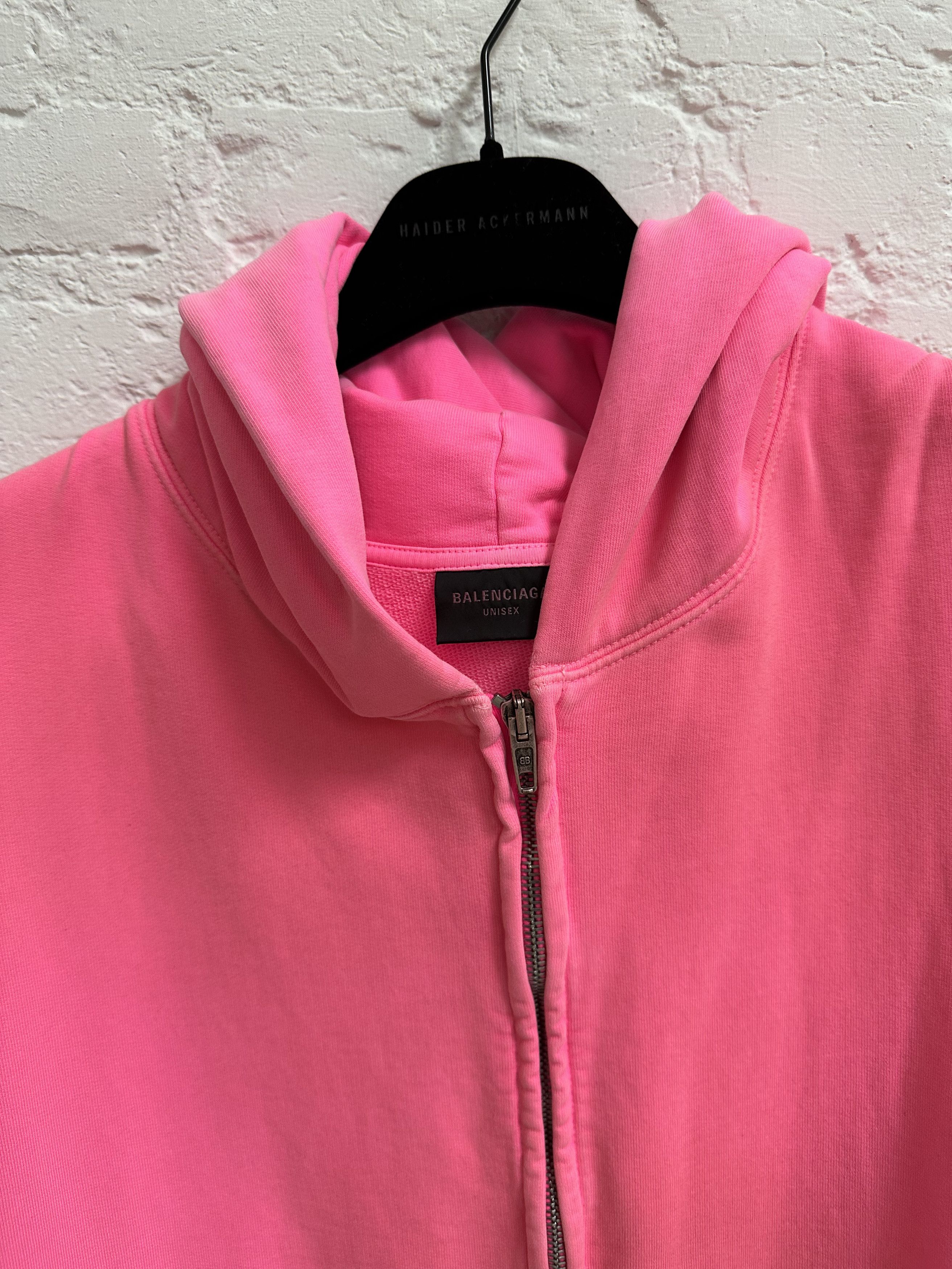 Balenciaga Balenciaga Pink Faded Hoodie Size L Size US L / EU 52-54 / 3 - 4 Thumbnail