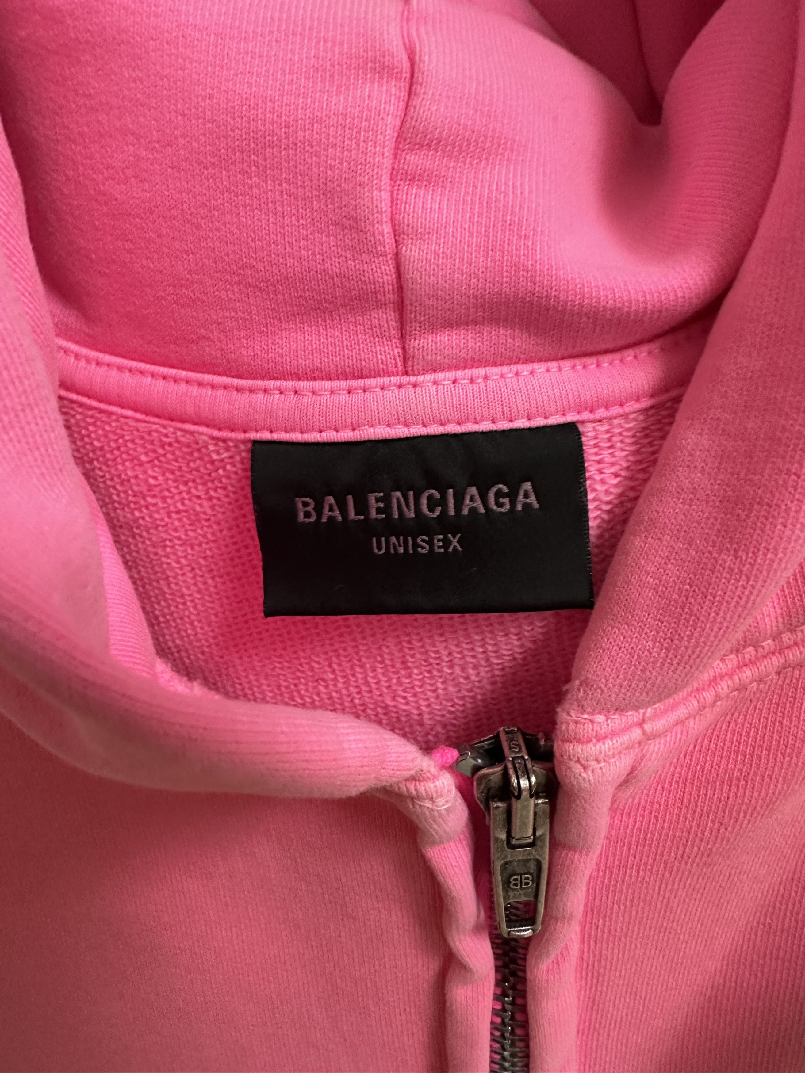 Balenciaga Balenciaga Pink Faded Hoodie Size L Size US L / EU 52-54 / 3 - 6 Thumbnail