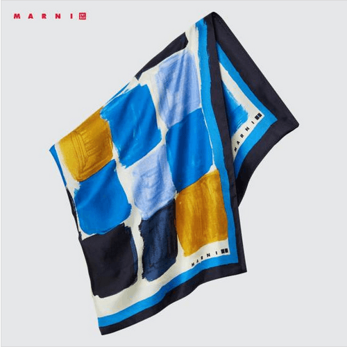 Japanese Brand UNIQLO X MARNI SILK FUROSHIKI SCARF Size ONE SIZE - 1 Thumbnail