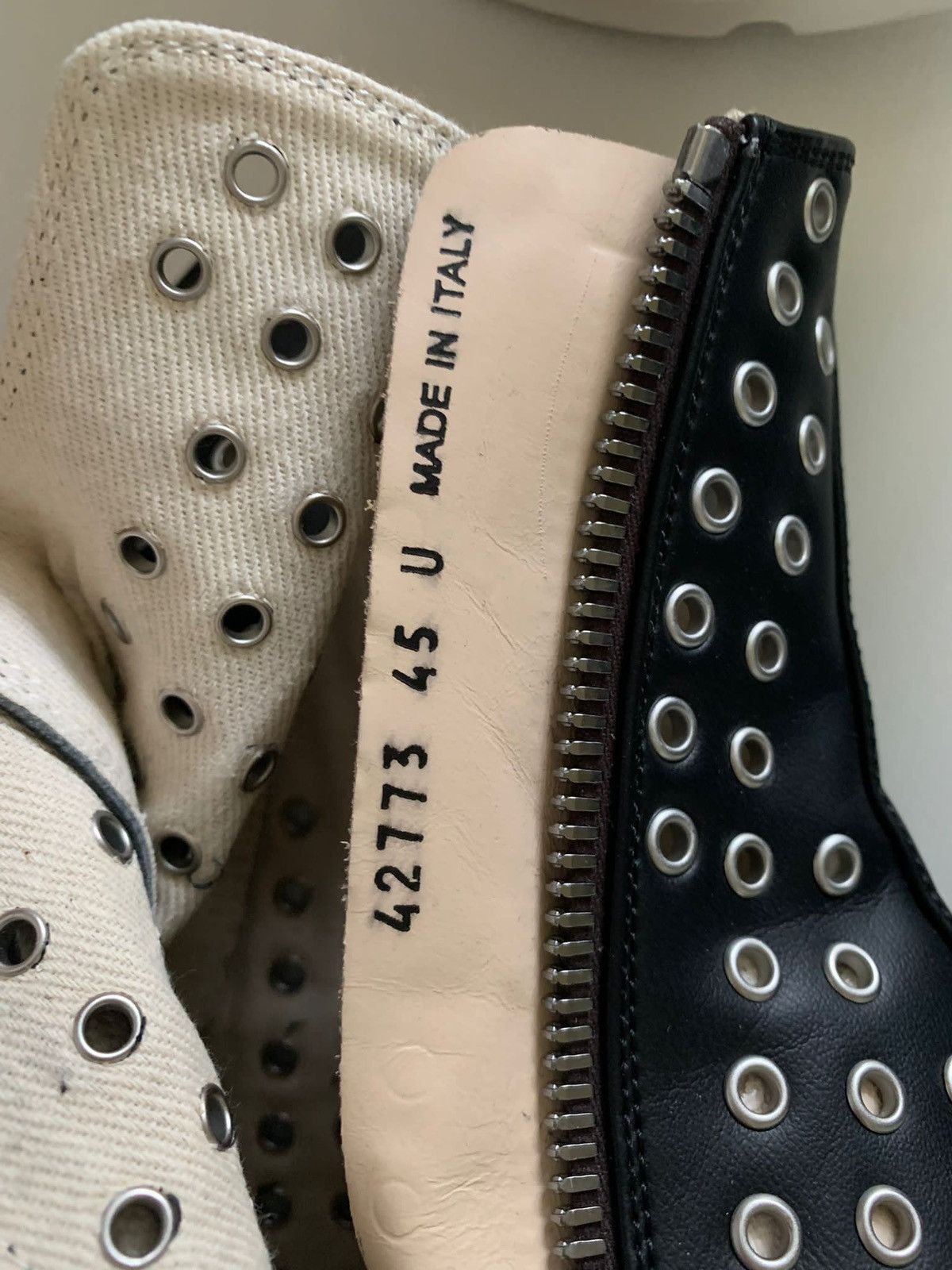 Rick Owens SS23 Rick Owens Abstract Ramones limited edition Size US 12 / EU 45 - 3 Thumbnail