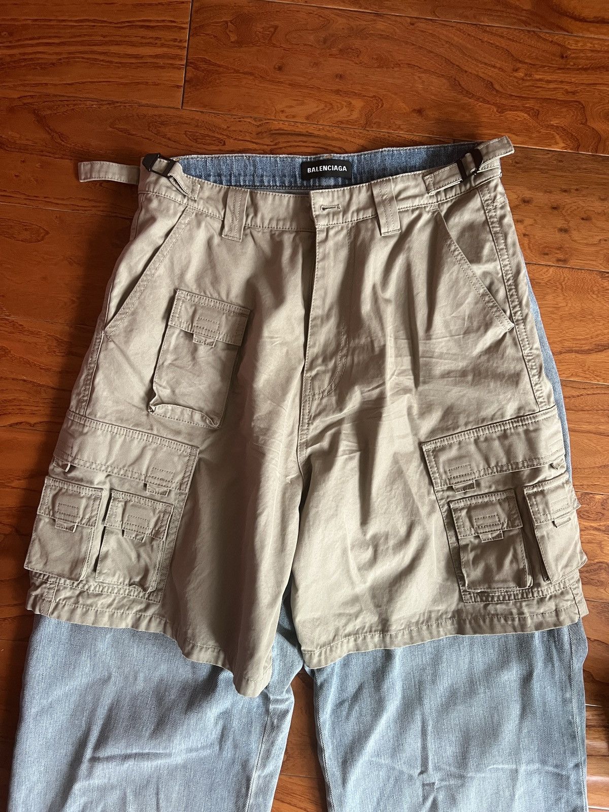 Balenciaga *Rare* Balenciaga AW 21 Afterworld Hybrid Cargo Pants Size US 31 - 7 Thumbnail