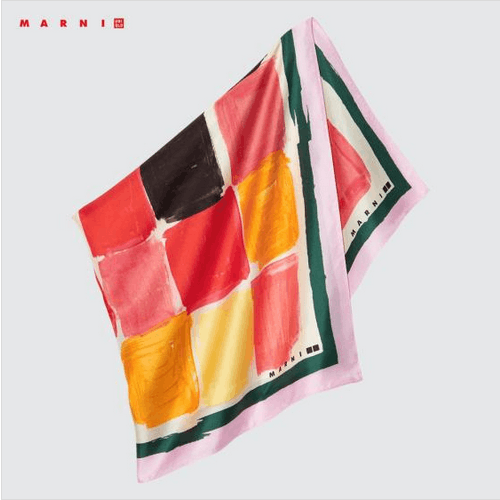 Japanese Brand UNIQLO X MARNI SILK FUROSHIKI SCARF Size ONE SIZE - 1 Thumbnail