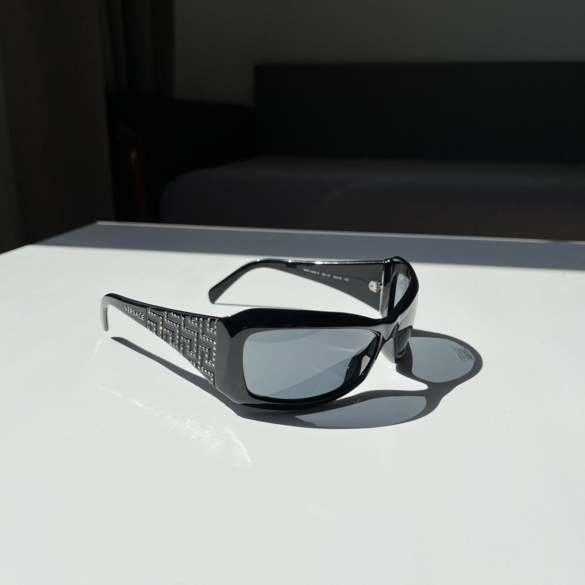 Vintage Versace Sunglasses Swarovski Rhinestone