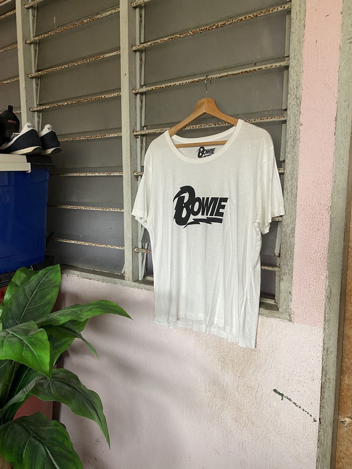 Band Tees × Japanese Brand ⚡️Rare⚡️ David Bowie @2016 Spellout Singer Song Rock Tees Size L / US 10 / IT 46 - 1 Thumbnail