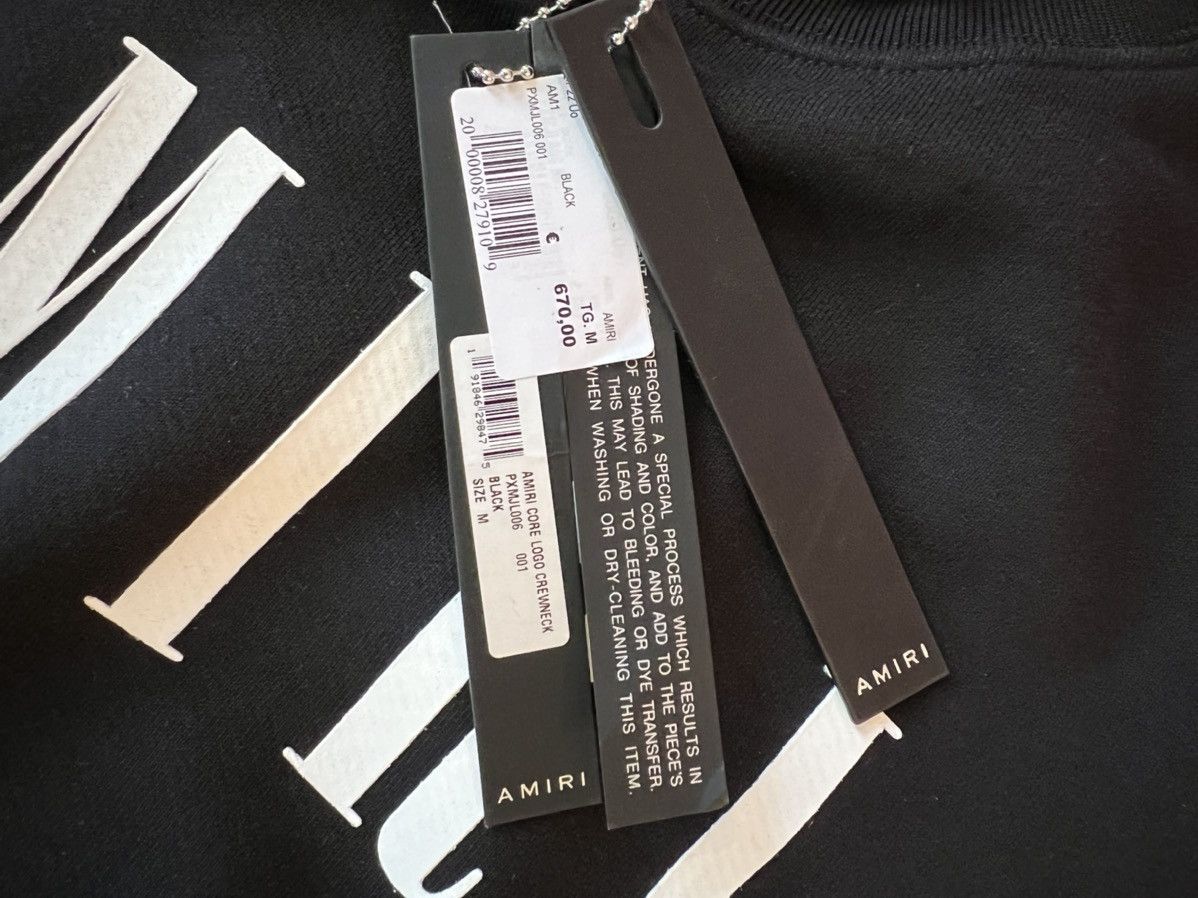 Amiri 850$ NEW Logo sweatshirt medium Size US M / EU 48-50 / 2 - 4 Thumbnail