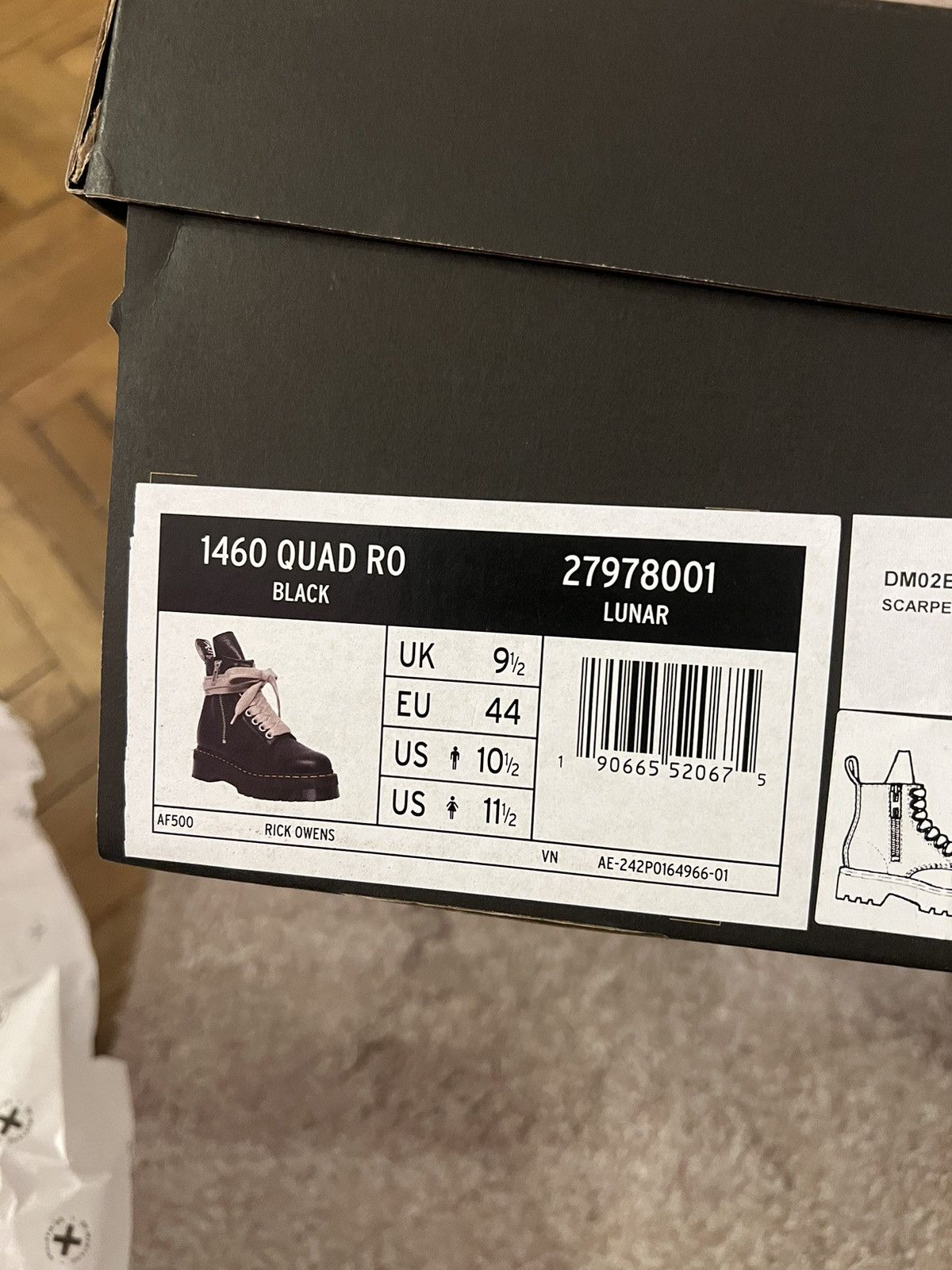 Dr. Martens × Rick Owens Rick Owens Doc Martens 1460 Quad Leather Boots Size US 11.5 / IT 41.5 - 6 Thumbnail