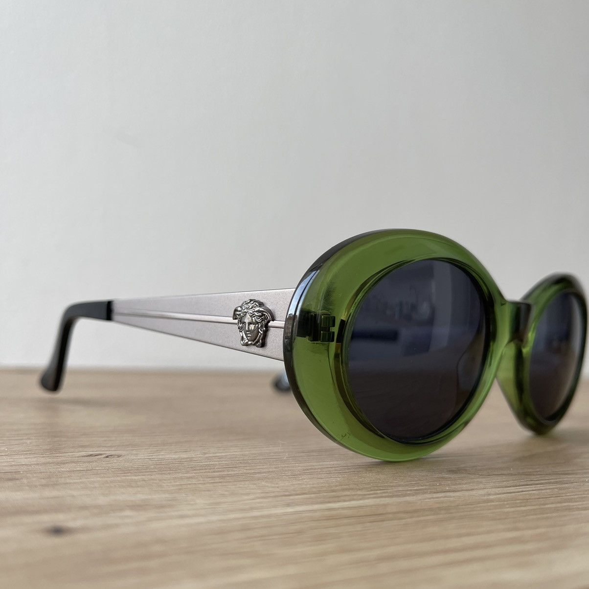 Versace Versace Transparent Green Steel Sunglasses/ MOD. 403/D Size ONE SIZE - 2 Thumbnail