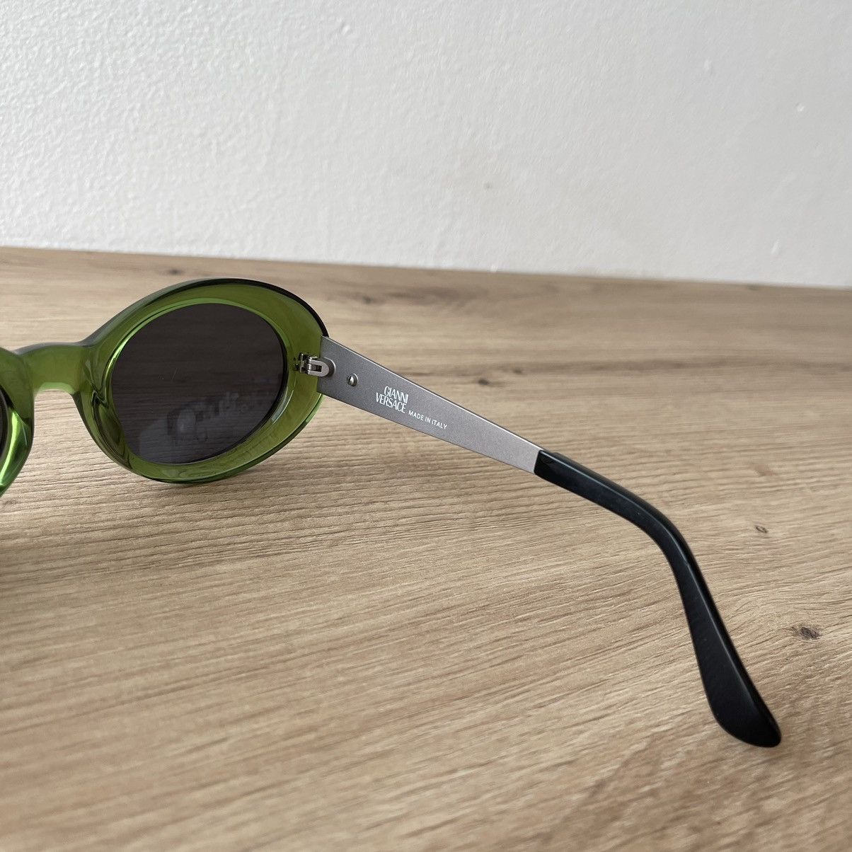 Versace Versace Transparent Green Steel Sunglasses/ MOD. 403/D Size ONE SIZE - 6 Thumbnail