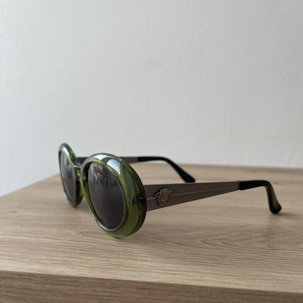 Versace Versace Transparent Green Steel Sunglasses/ MOD. 403/D Size ONE SIZE - 10 Thumbnail