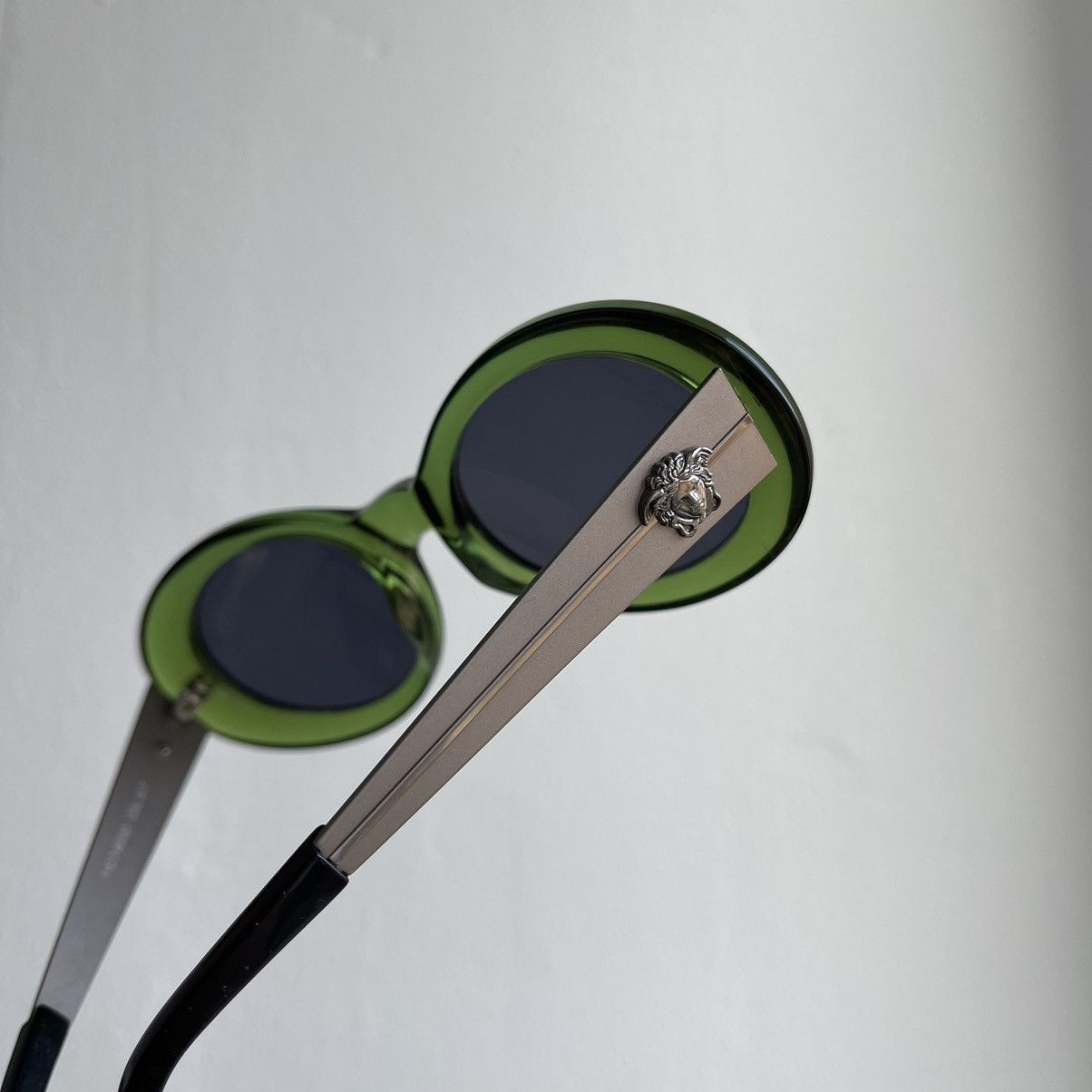 Versace Versace Transparent Green Steel Sunglasses/ MOD. 403/D Size ONE SIZE - 3 Thumbnail