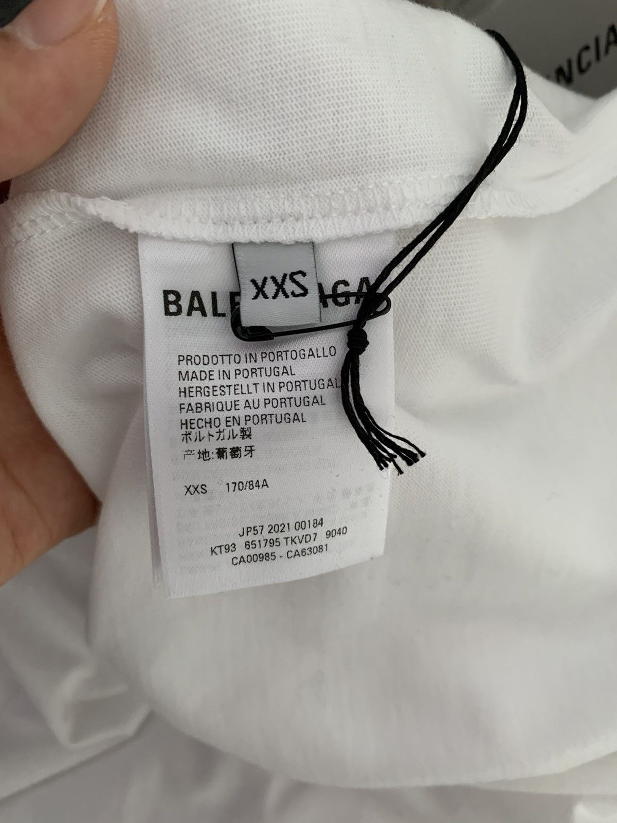Balenciaga WHITE NASA T-Shirt Size US XXS / EU 40 - 5 Thumbnail
