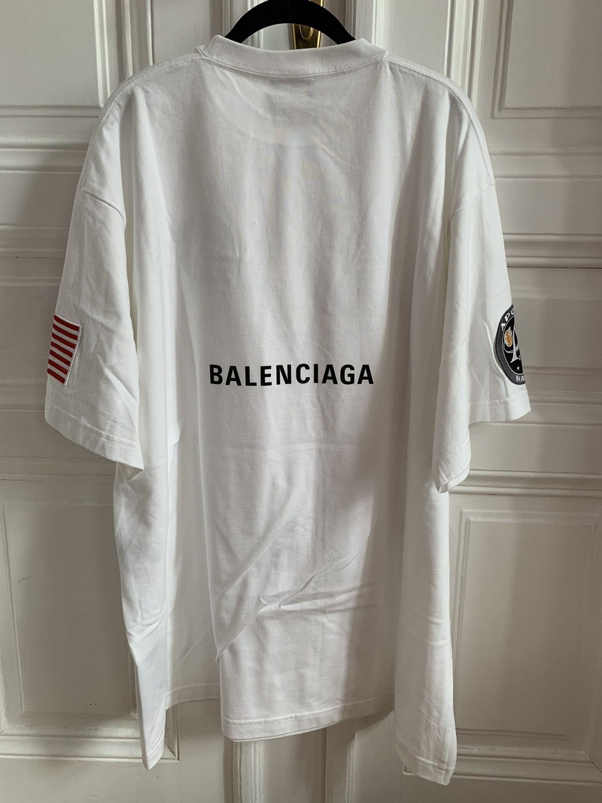 Balenciaga WHITE NASA T-Shirt Size US XXS / EU 40 - 4 Thumbnail