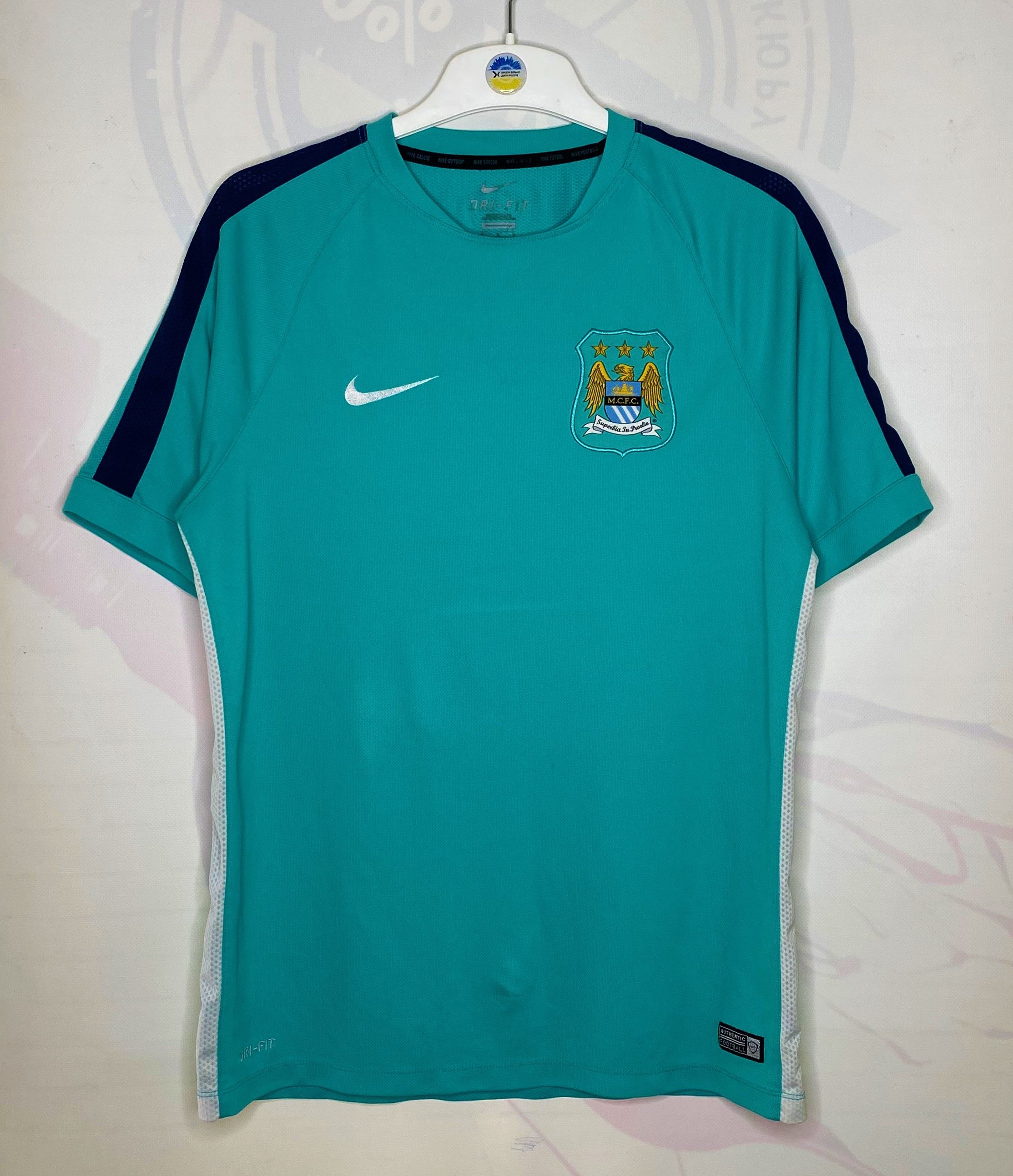 Chelsea Soccer × Nike MANCHESTER CITY 2015 TRAINING FOOTBALL SHIRT SOCCER JERSEY Size US L / EU 52-54 / 3 - 1 Thumbnail