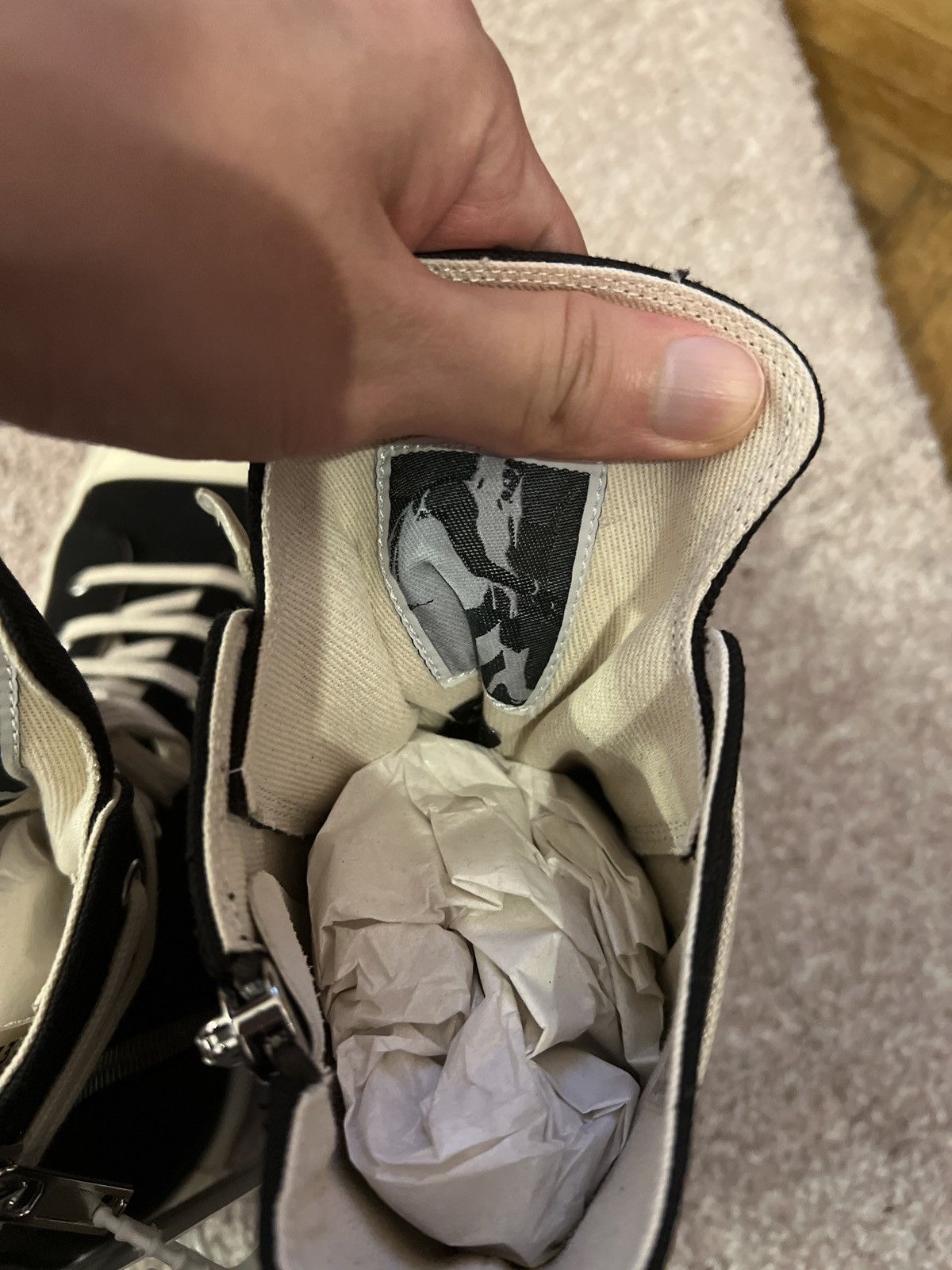 Rick Owens *BRANDNEW* RICK OWENS Vegan 🌱 Ramone Size US 10 / EU 43 - 9 Thumbnail