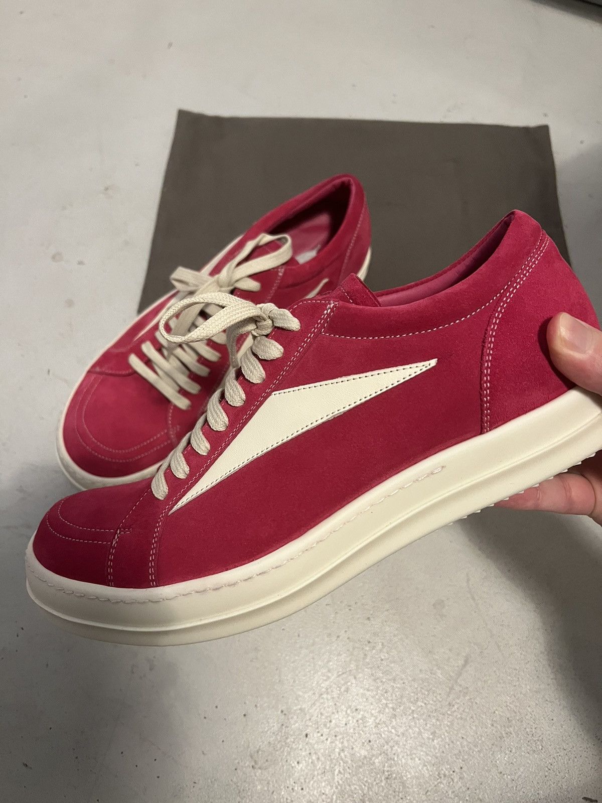 image of Rick Owens Ss23 Edfu Pink Vans Shoes, Men's (Size 11)