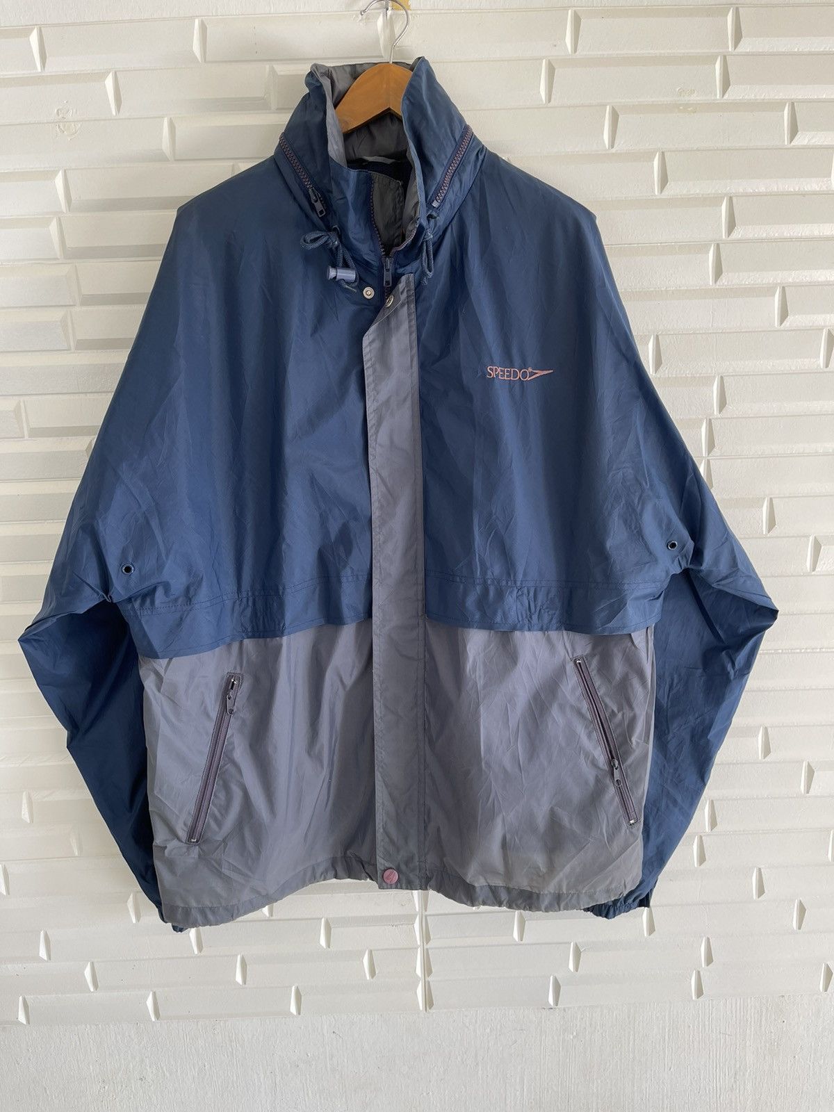 Speedo Vintage 90’s SPEEDO Windbreaker Jacket Size US L / EU 52-54 / 3 - 3 Thumbnail