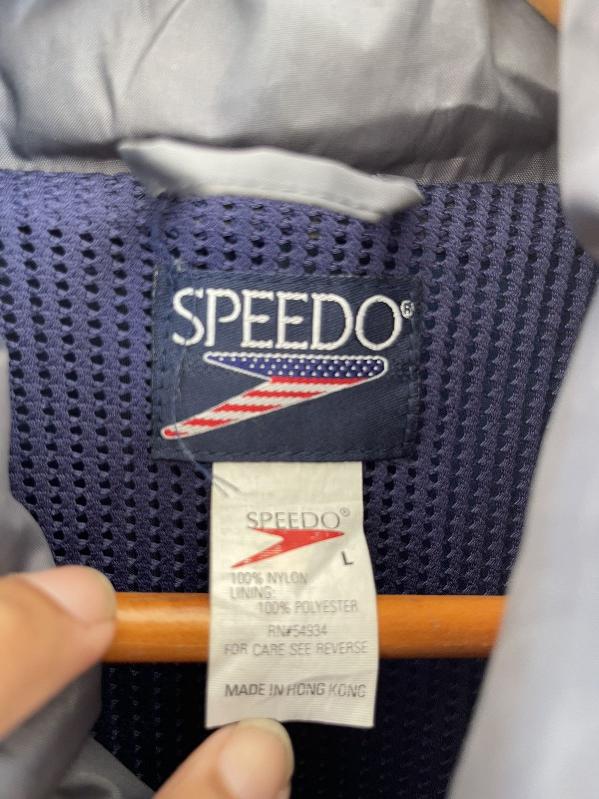 Speedo Vintage 90’s SPEEDO Windbreaker Jacket Size US L / EU 52-54 / 3 - 4 Thumbnail