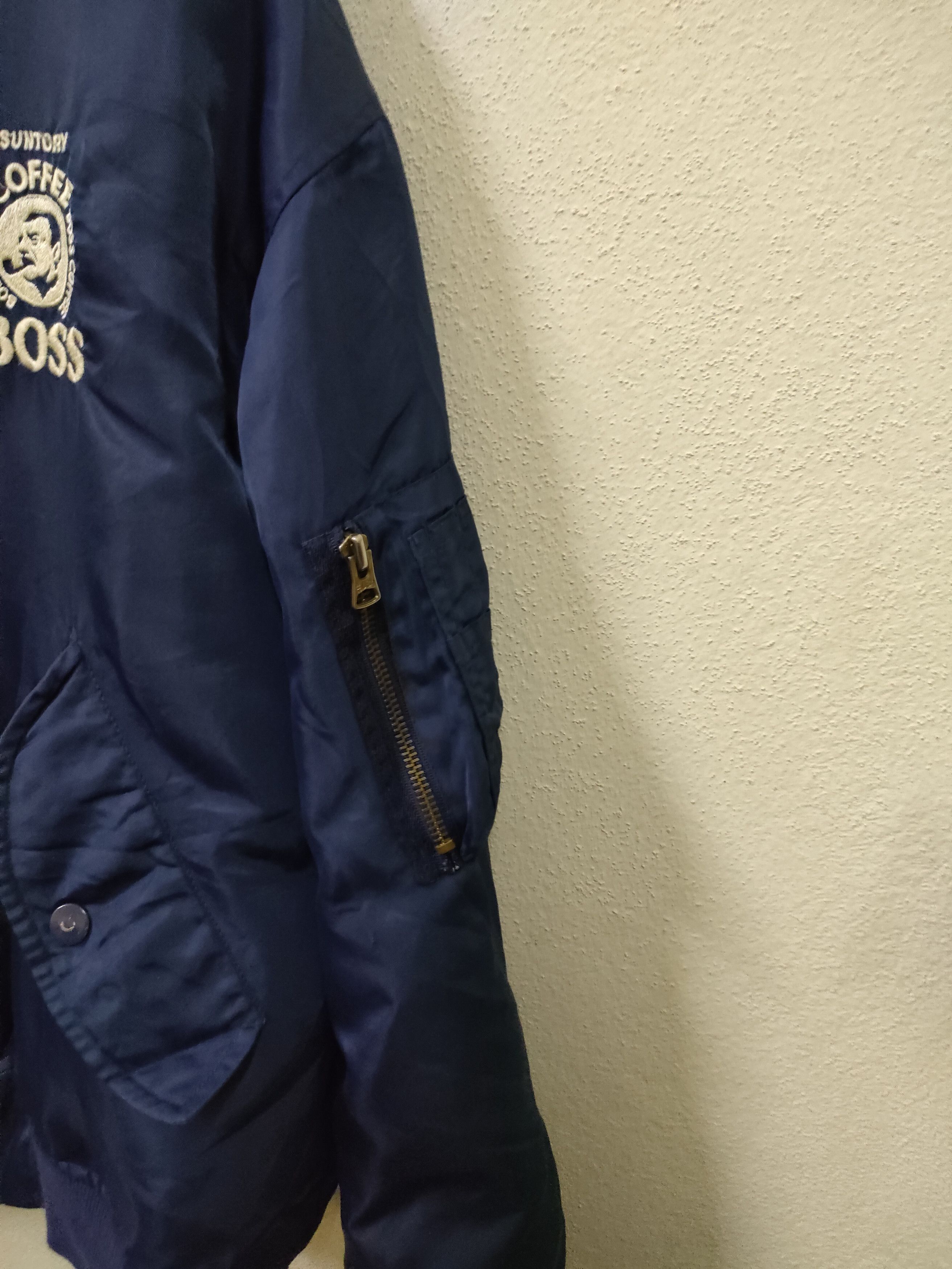 Vintage Suntory Coffee Boss Bomber Jacket Size US L / EU 52-54 / 3 - 6 Thumbnail