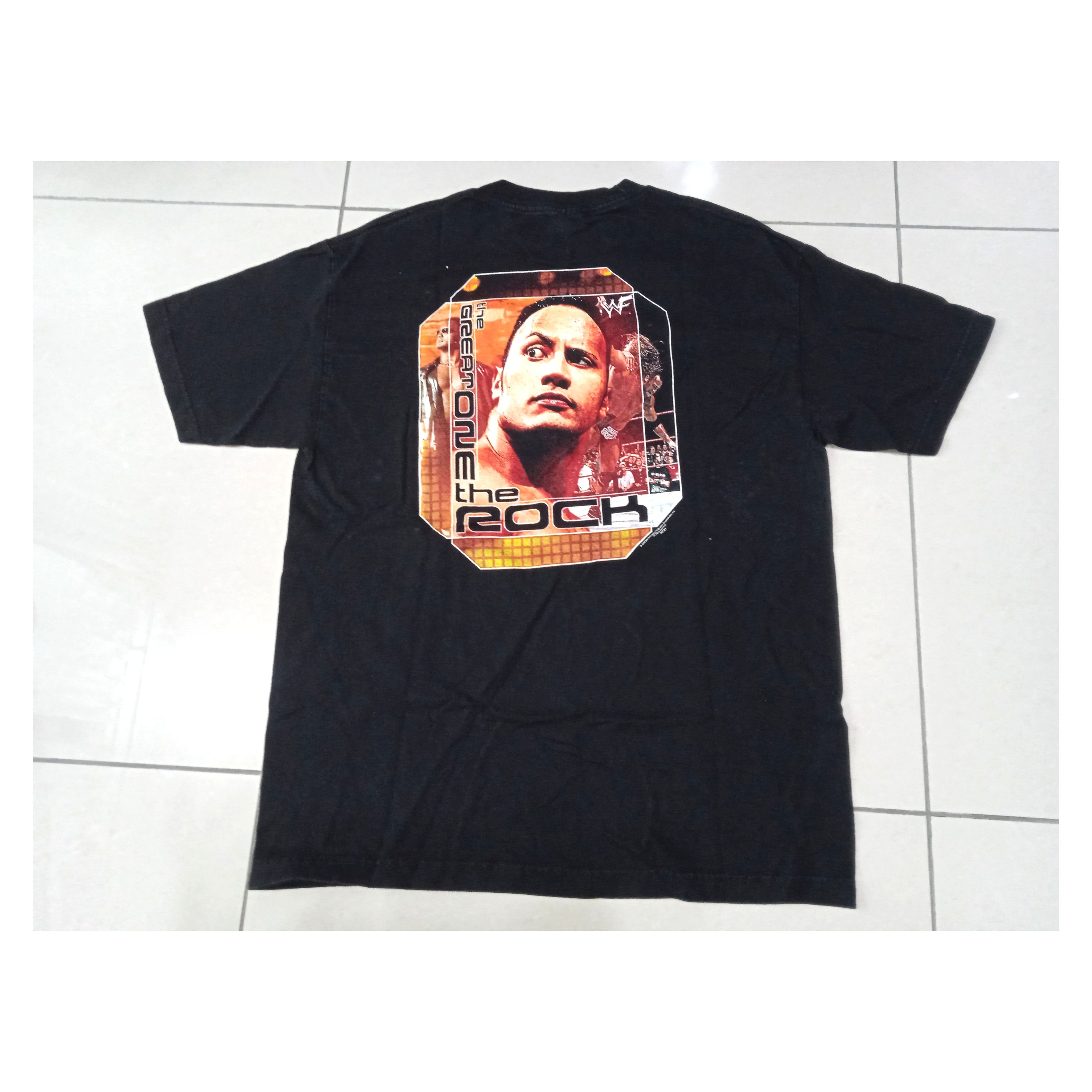 Vintage WWF Vintage 2000 WWF The Rock T-Shirt Size US L / EU 52-54 / 3 - 1 Thumbnail