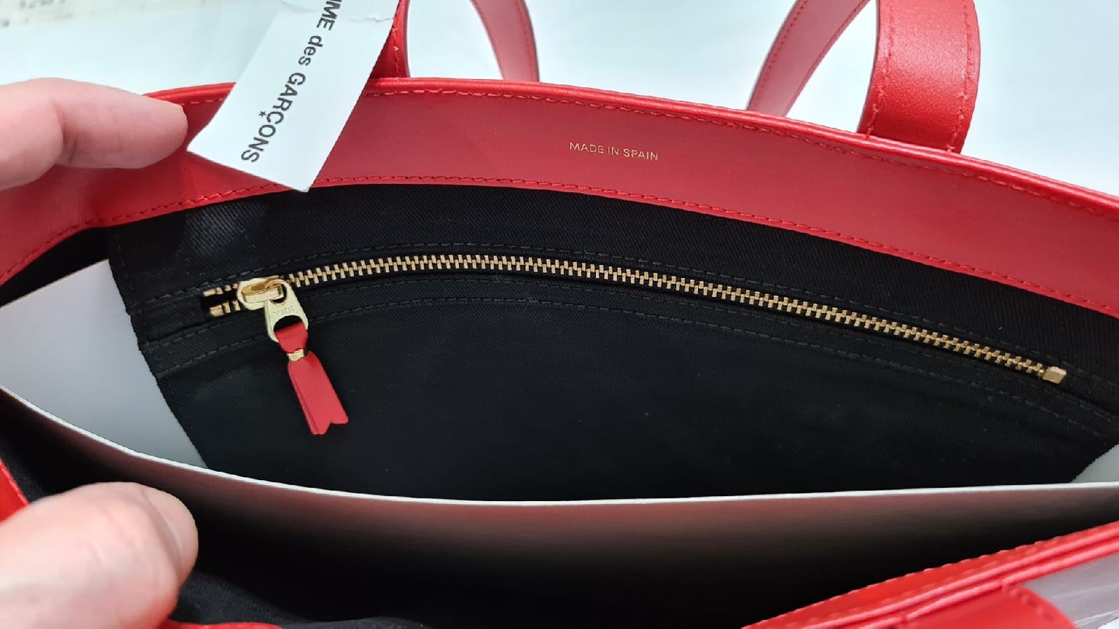 Comme des Garcons Comme des Garcons Tote Bag Leather - 100% Size ONE SIZE - 7 Thumbnail