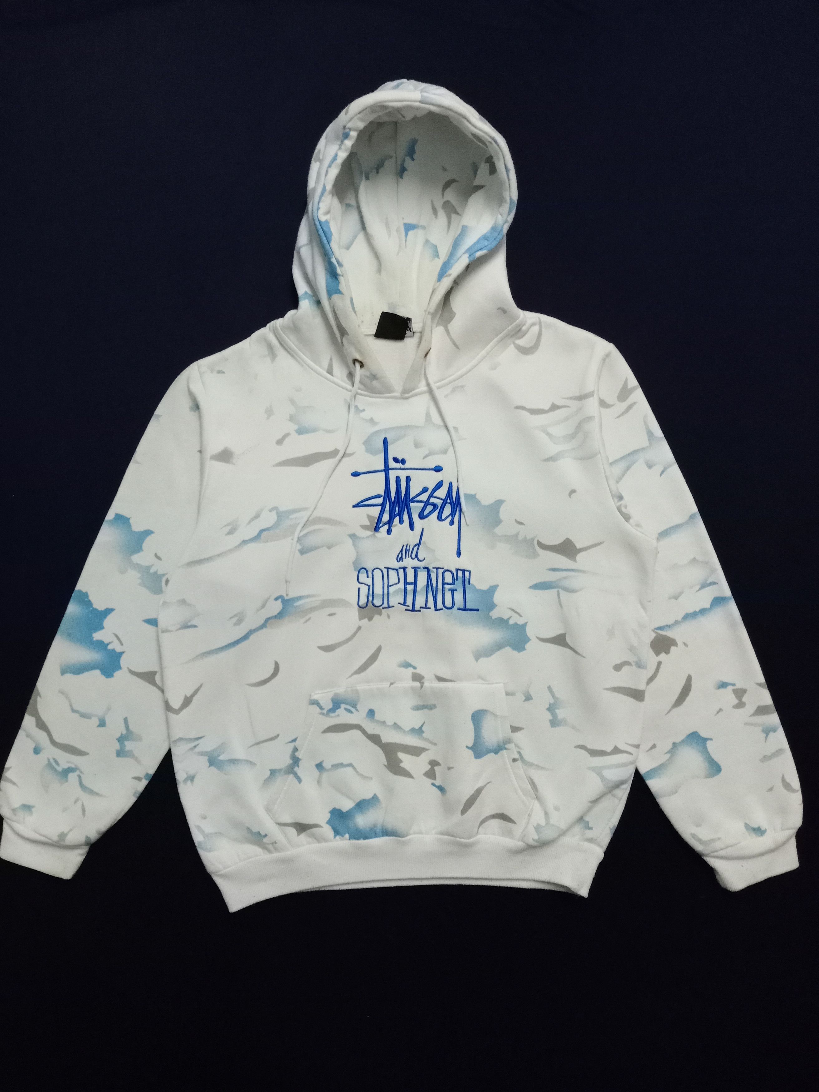 Stussy × Vintage Limited Edition Stussy Tye Dye Big Logo Embroidered Hoodie Size US XL / EU 56 / 4 - 1 Thumbnail